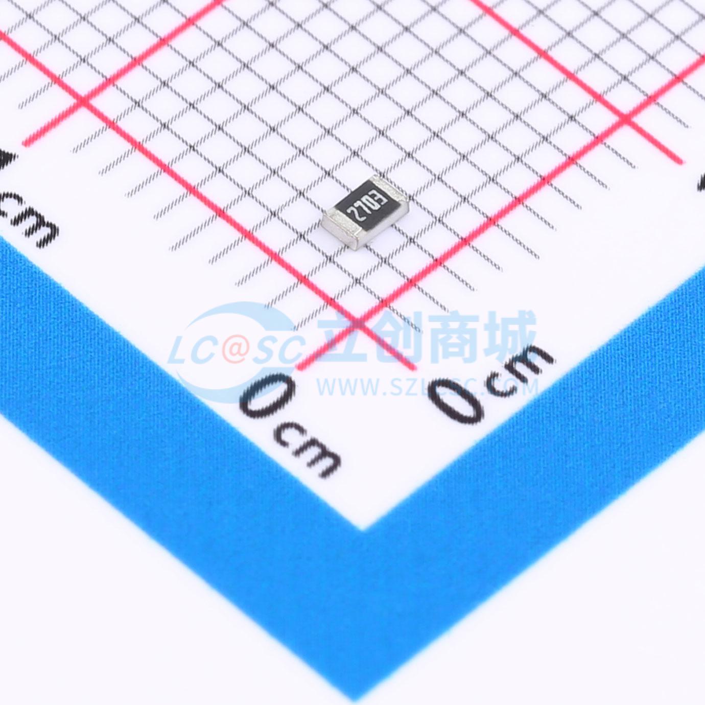 点击查看大图 FRC0805F2703TS实物图