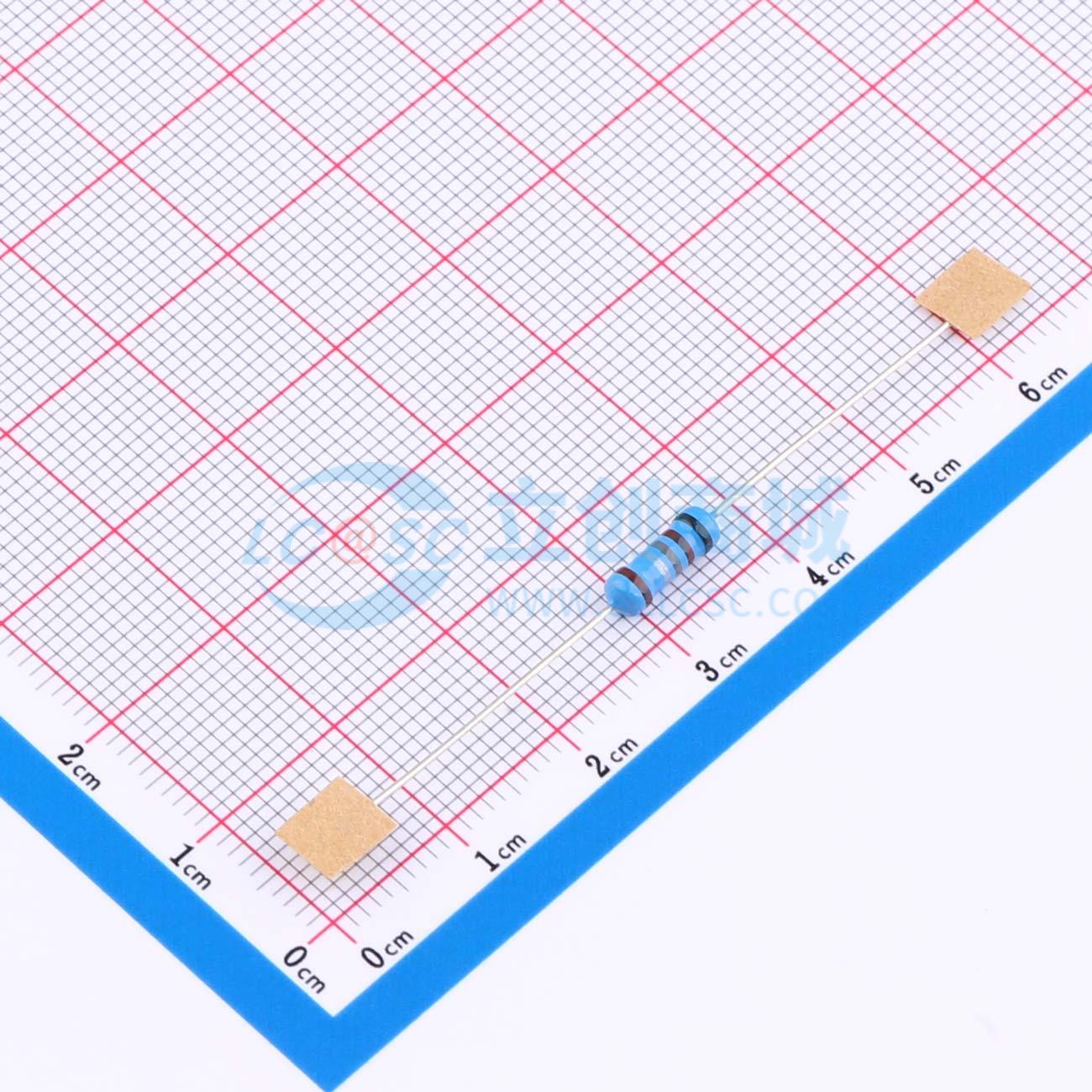 点击查看大图 MF1/2W-0Ω18±1%-2T52实物图