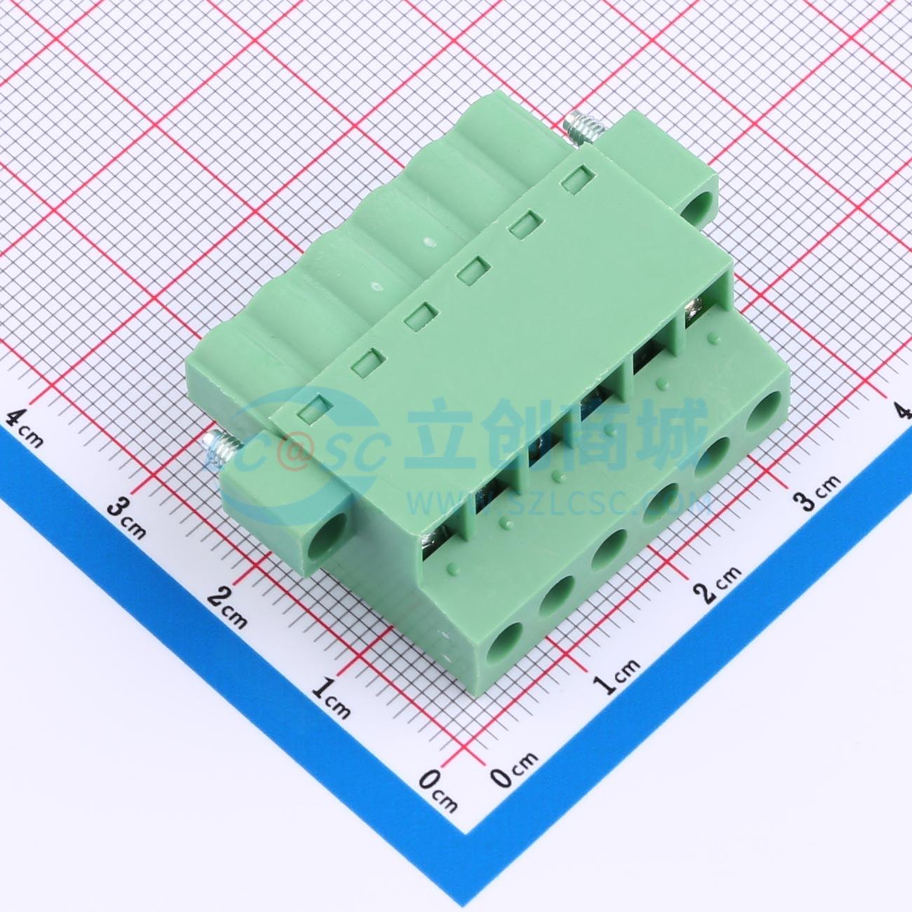点击查看大图 DB2EKCM-5.08-6P-GN-S实物图
