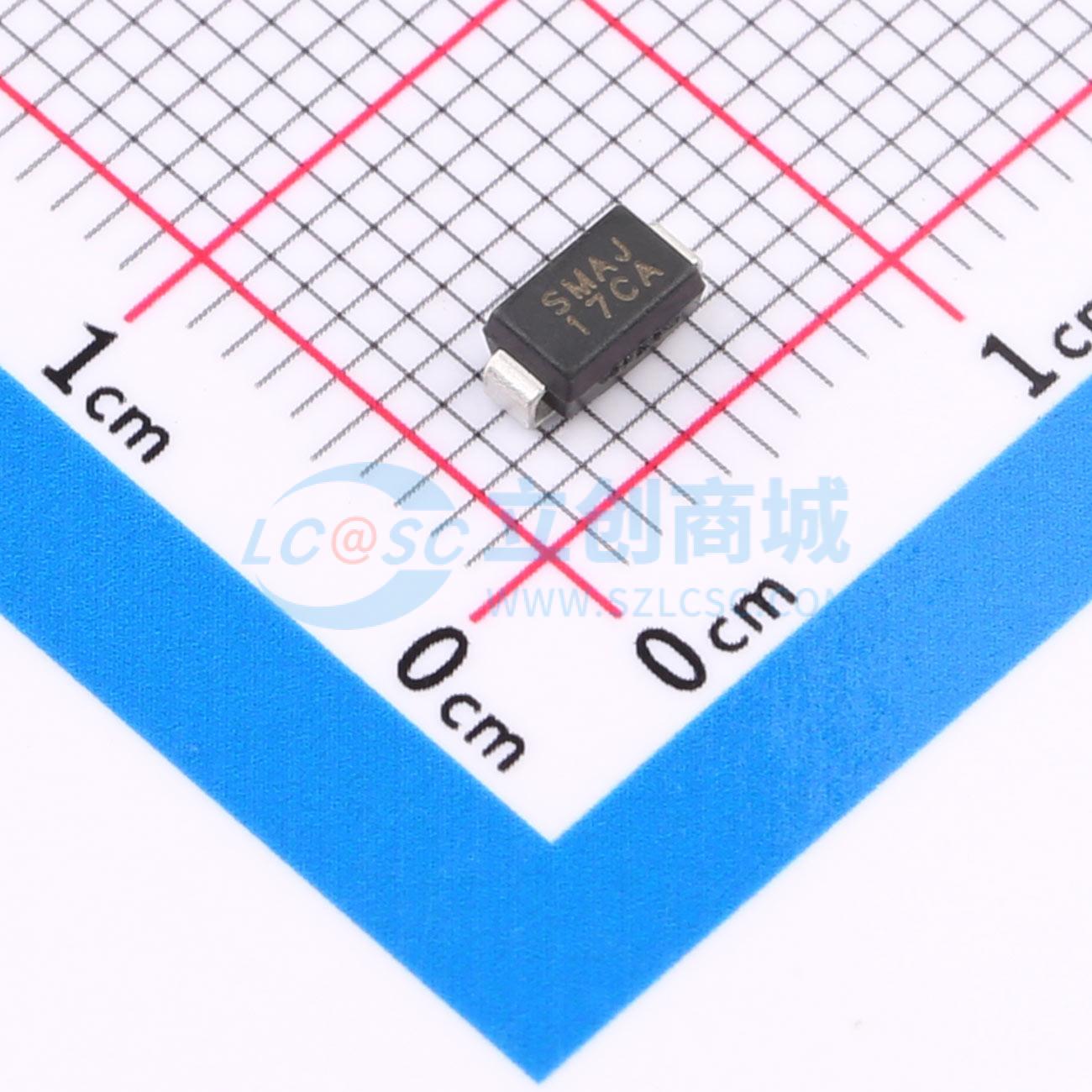 点击查看大图 SMAJ17CA实物图