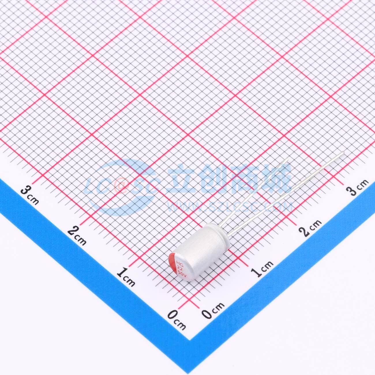 点击查看大图 RYHG50V22UF5*8实物图