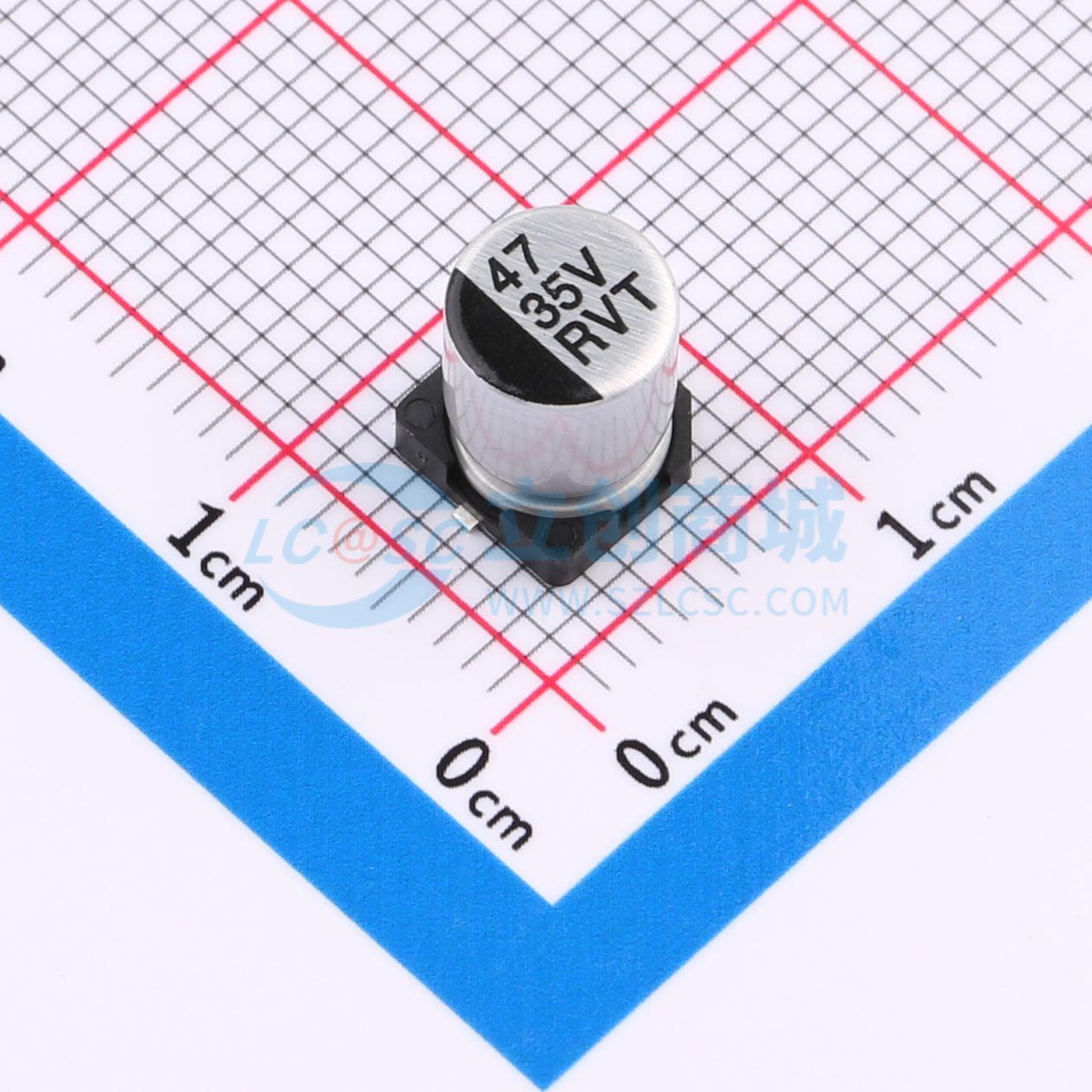 点击查看大图 RYRVT35V47UF6*7实物图