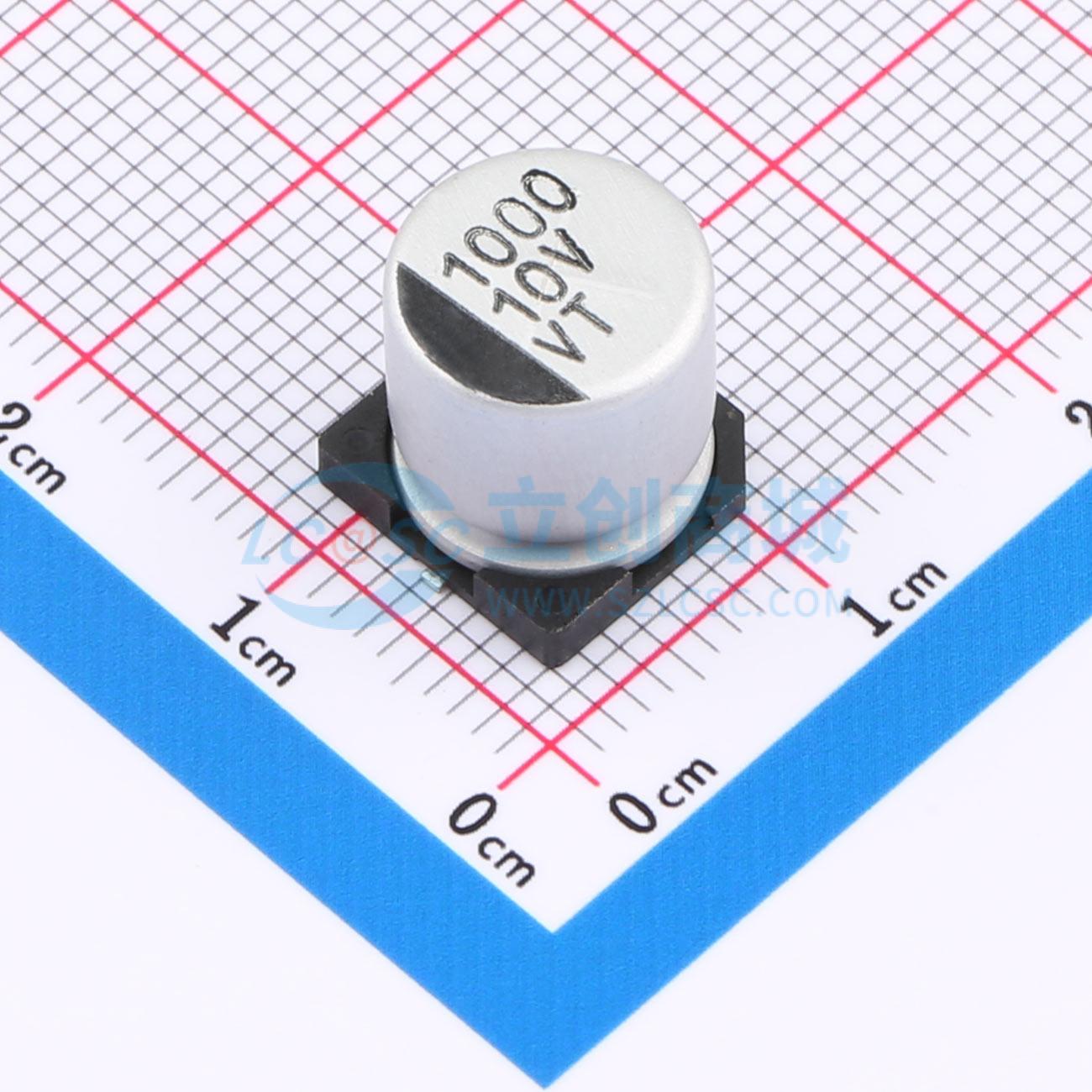 点击查看大图 RVT1A102M1010 1000UF 10V实物图