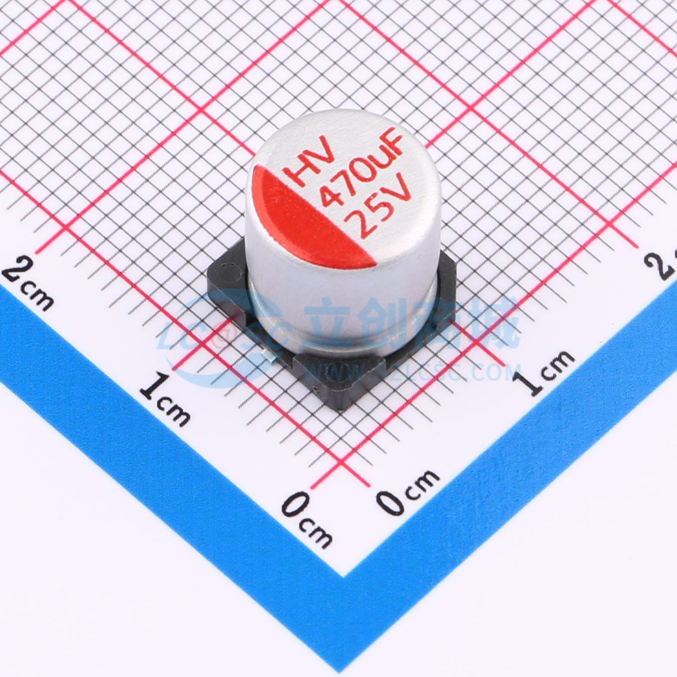 点击查看大图 RYHV25V470UF10*10实物图