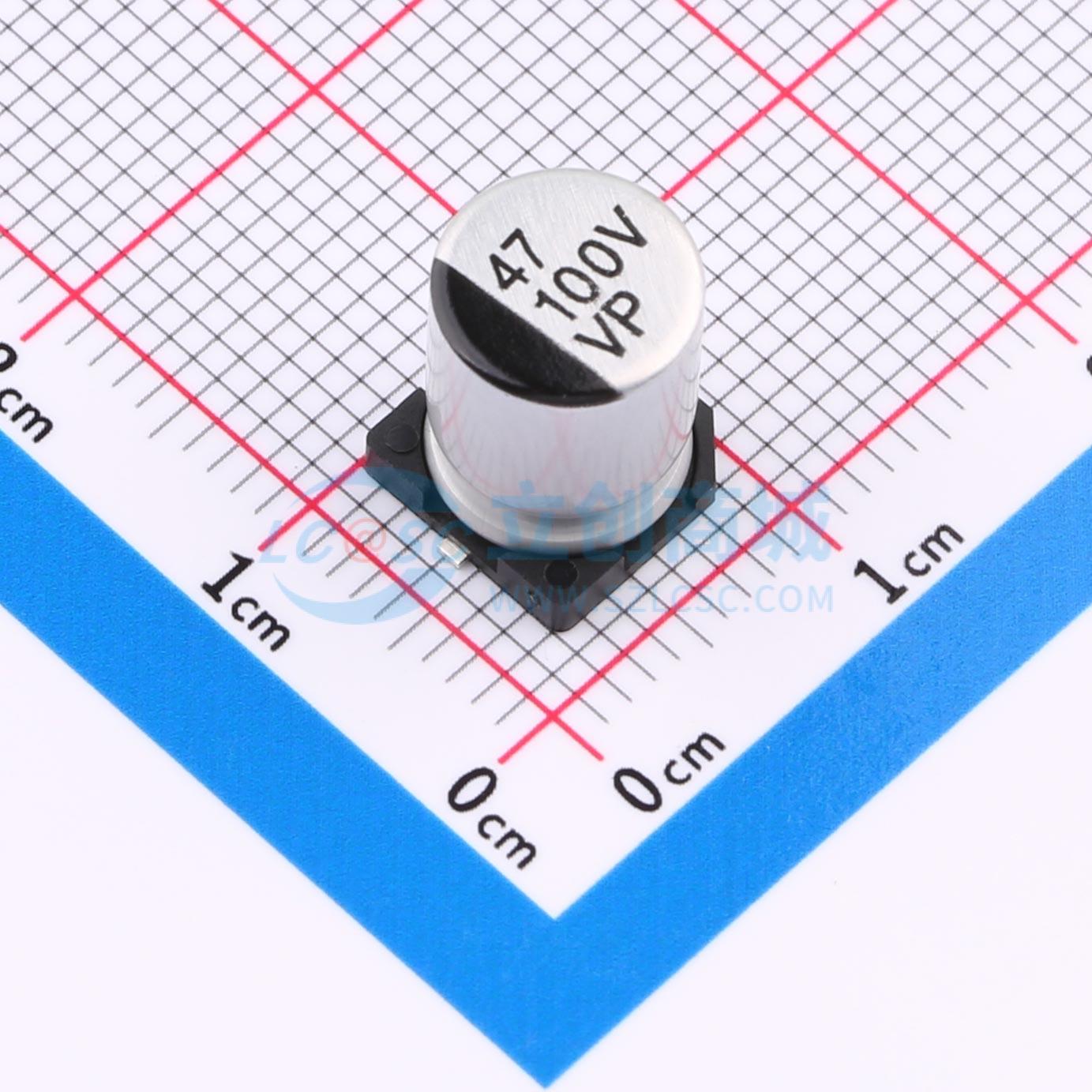 RYVP100V47UF8*10实物图