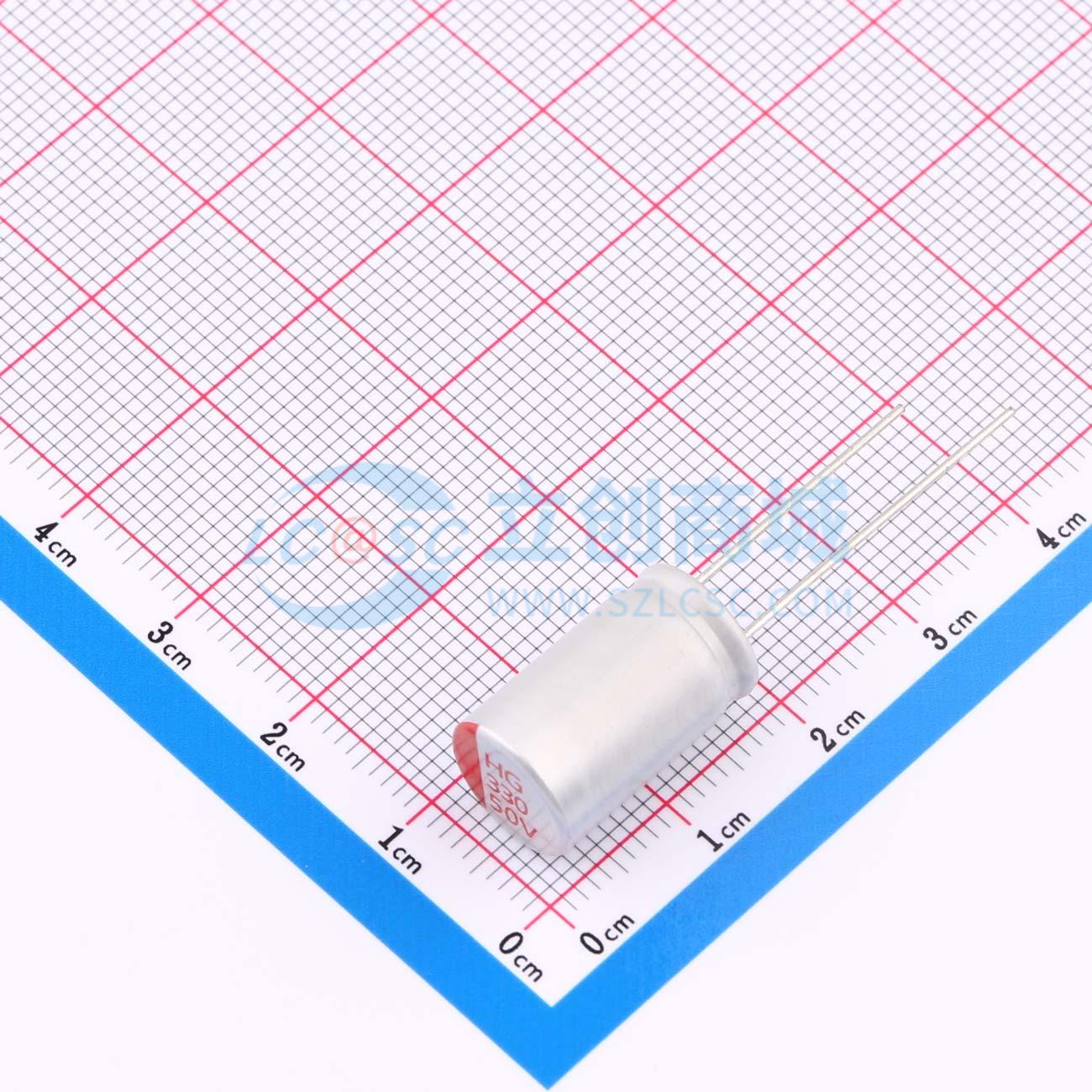 点击查看大图 RYHG50V330UF10*16实物图