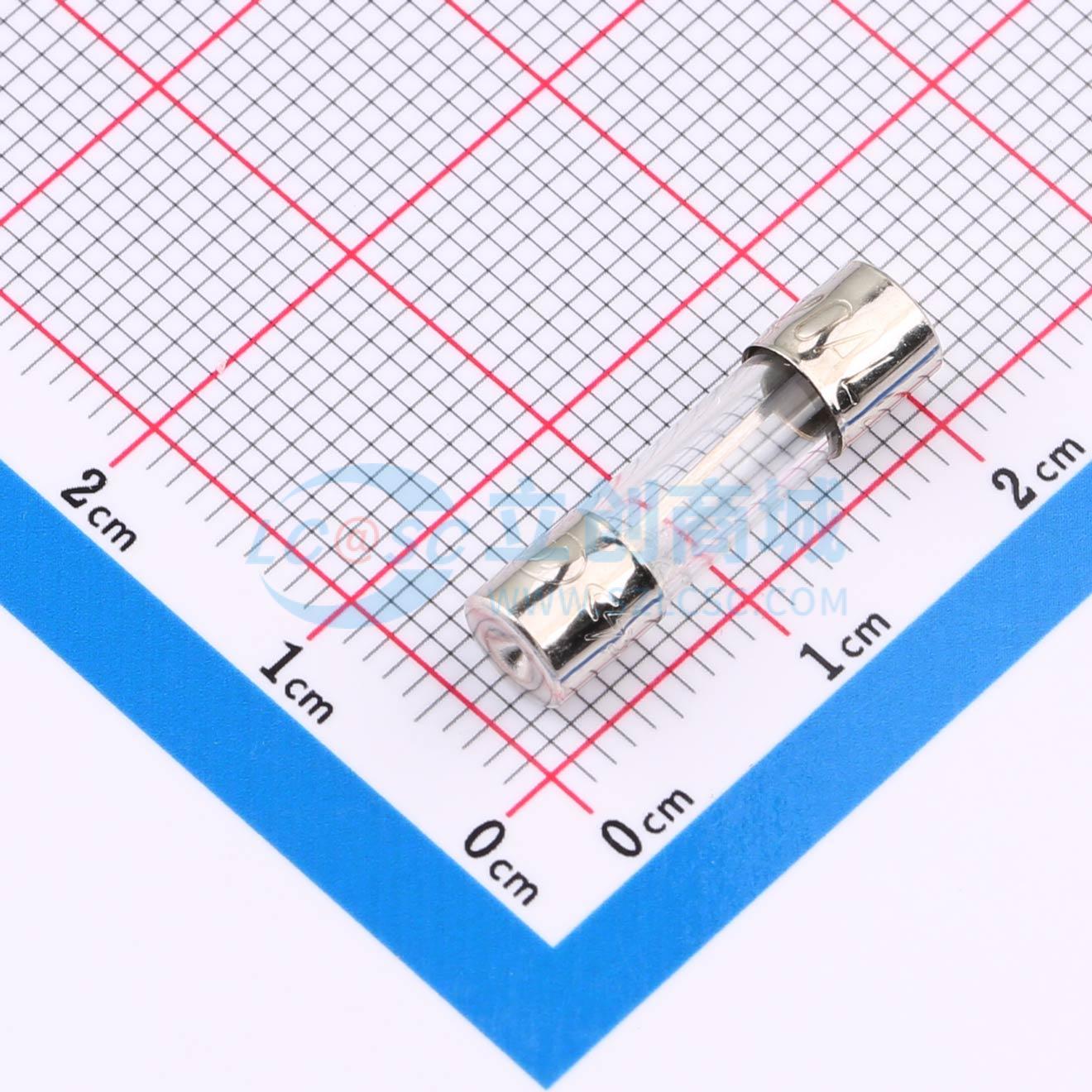 点击查看大图 250V 20A 玻璃管保险丝实物图