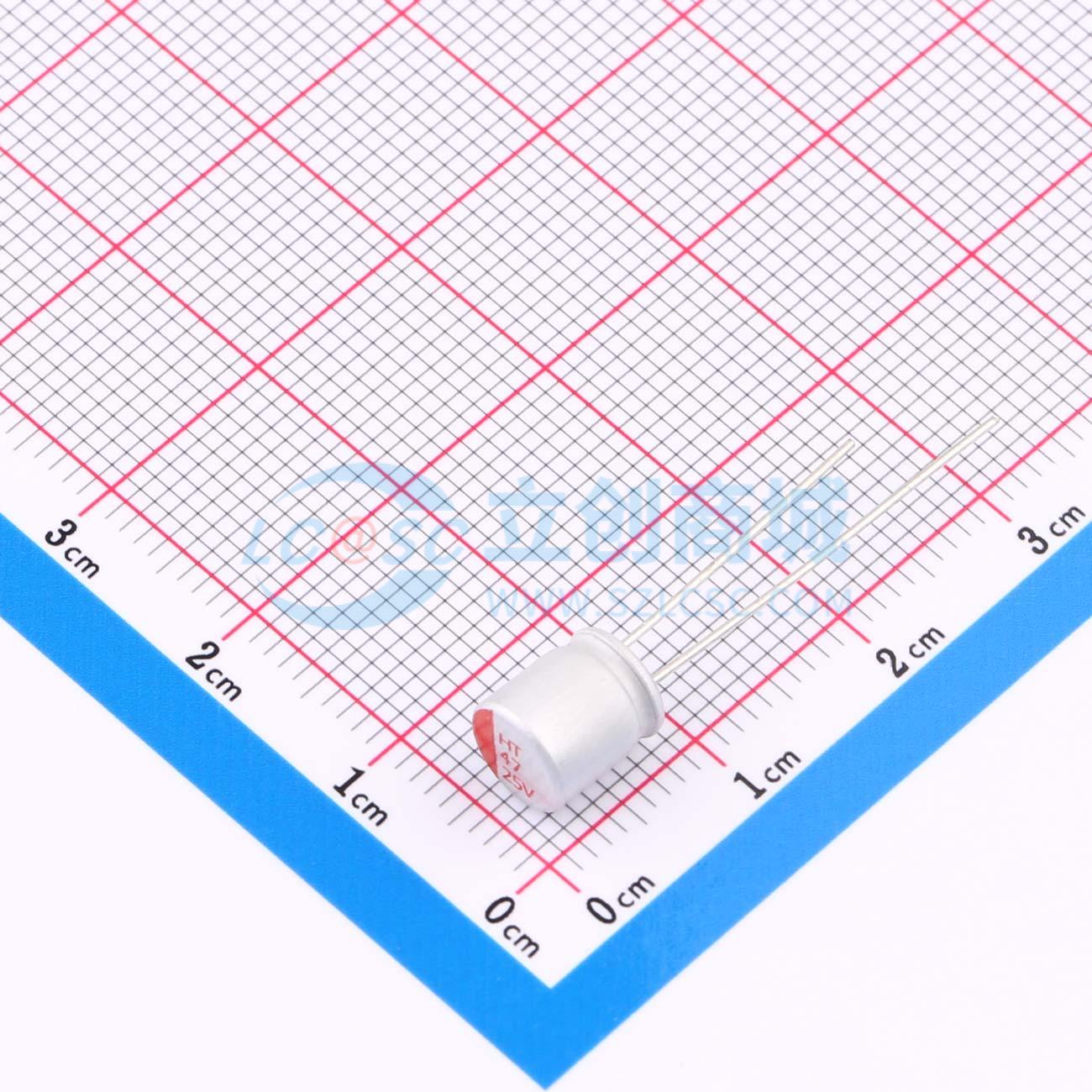 点击查看大图 RYHT25V47UF6*7实物图