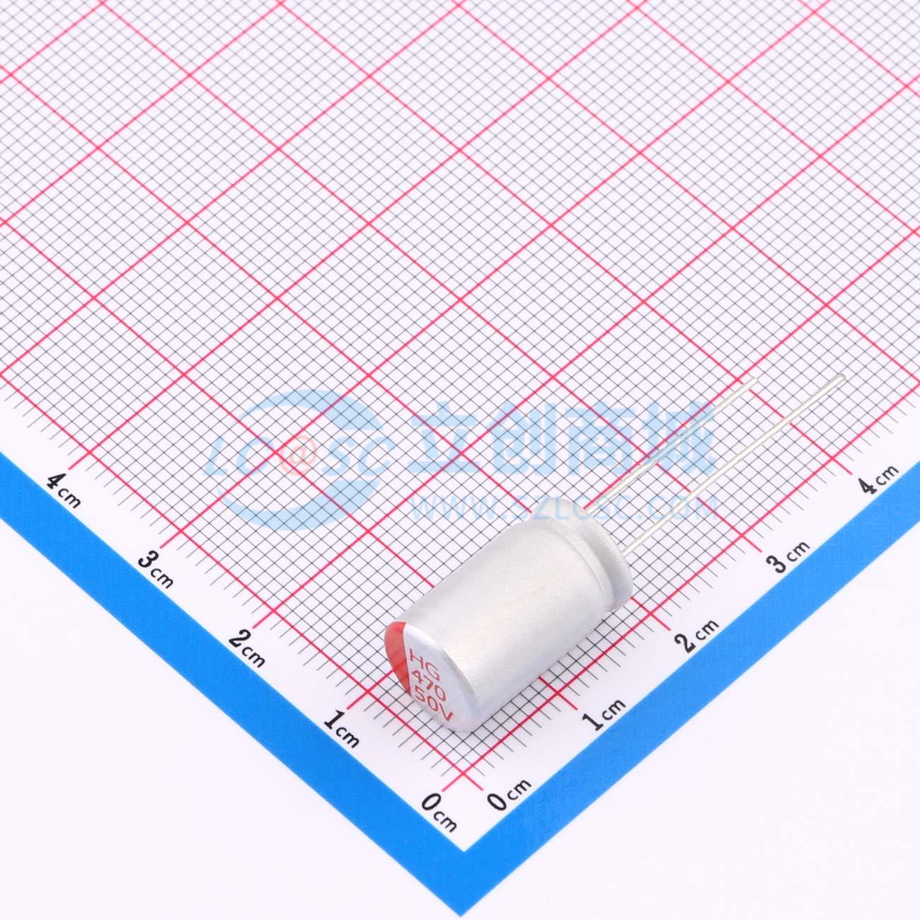点击查看大图 RYHG50V470UF10*16实物图