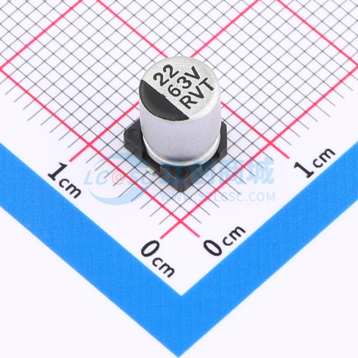 点击查看大图 RVT1J220M0607实物图