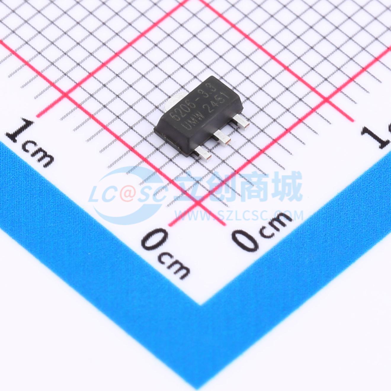 点击查看大图 XC6206P332PR实物图