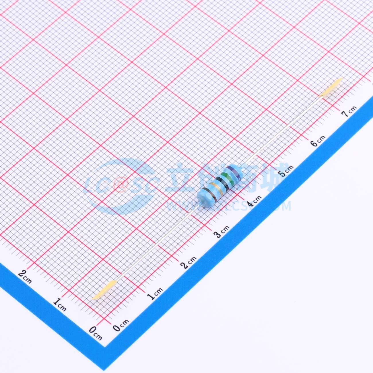 点击查看大图 MF1W-75Ω±1%TT实物图