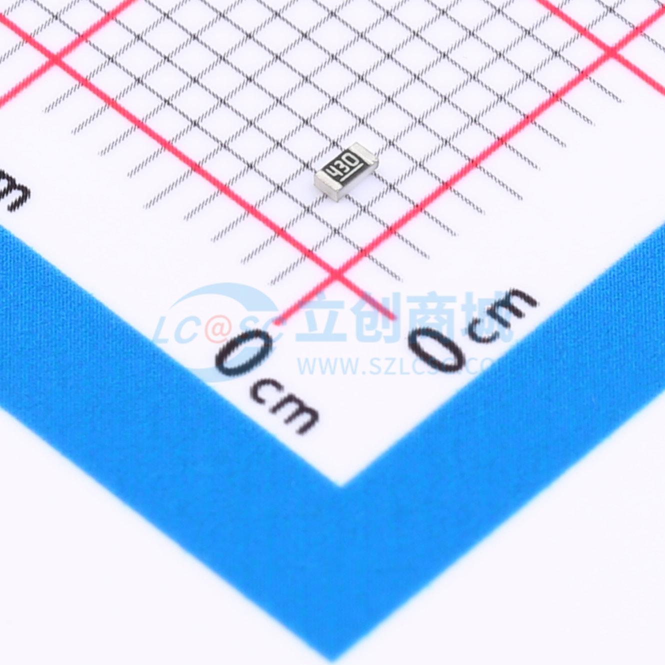 点击查看大图 0603WAF430JT5E实物图