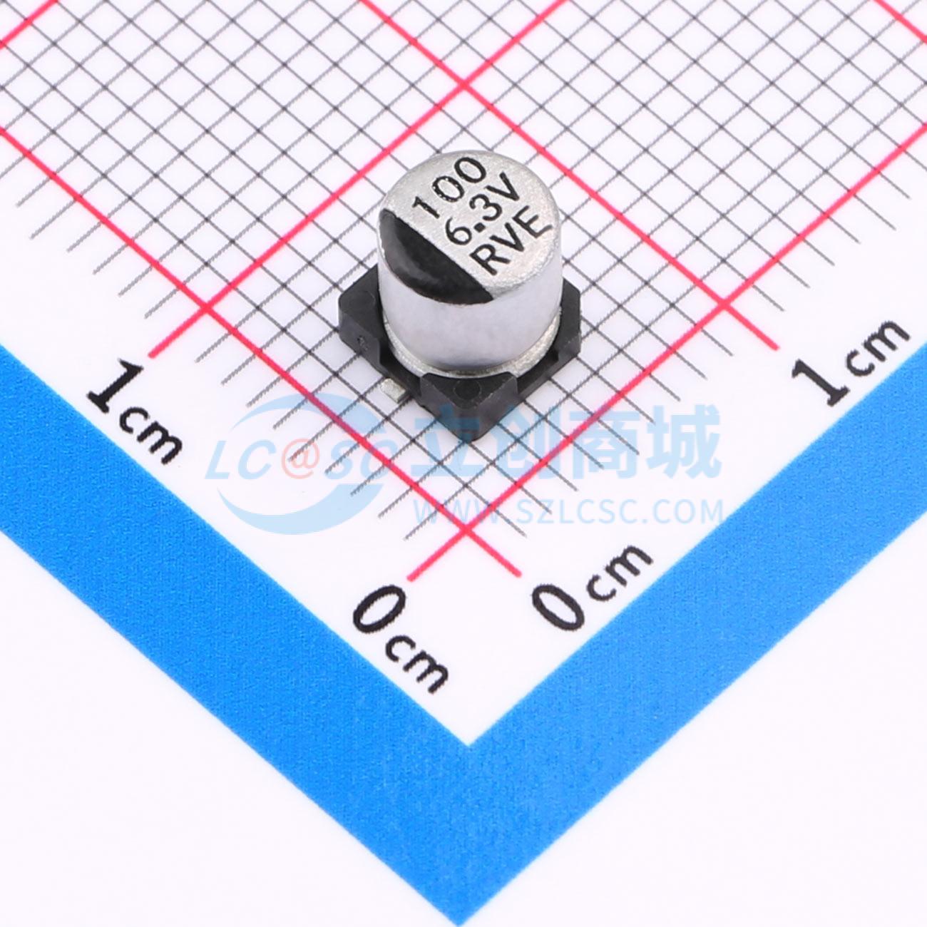 RYRVE6.3V100UF5*5实物图