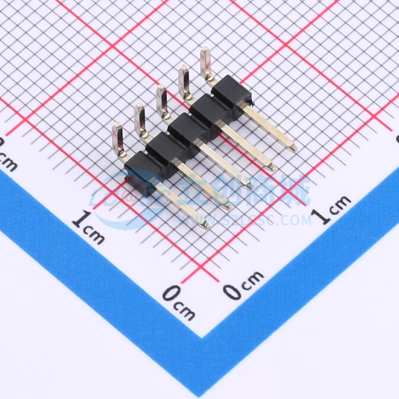 点击查看大图 2.54-1*5P反弯针实物图