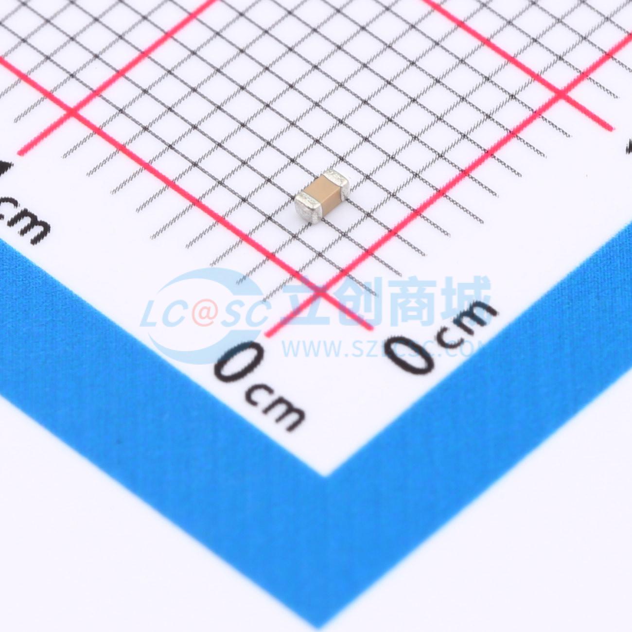 点击查看大图 0603B681K500CT实物图