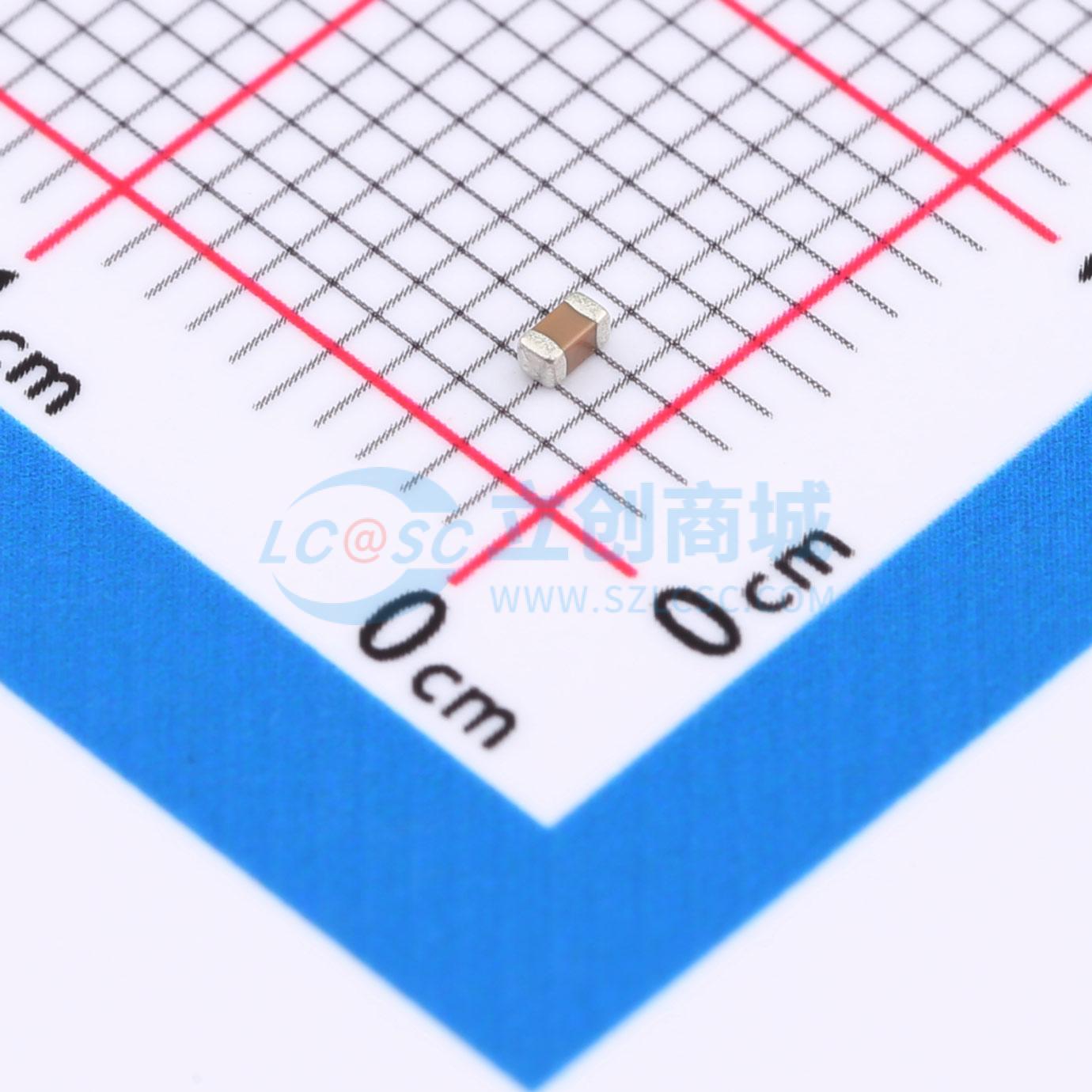 点击查看大图 0603B471K500NT实物图