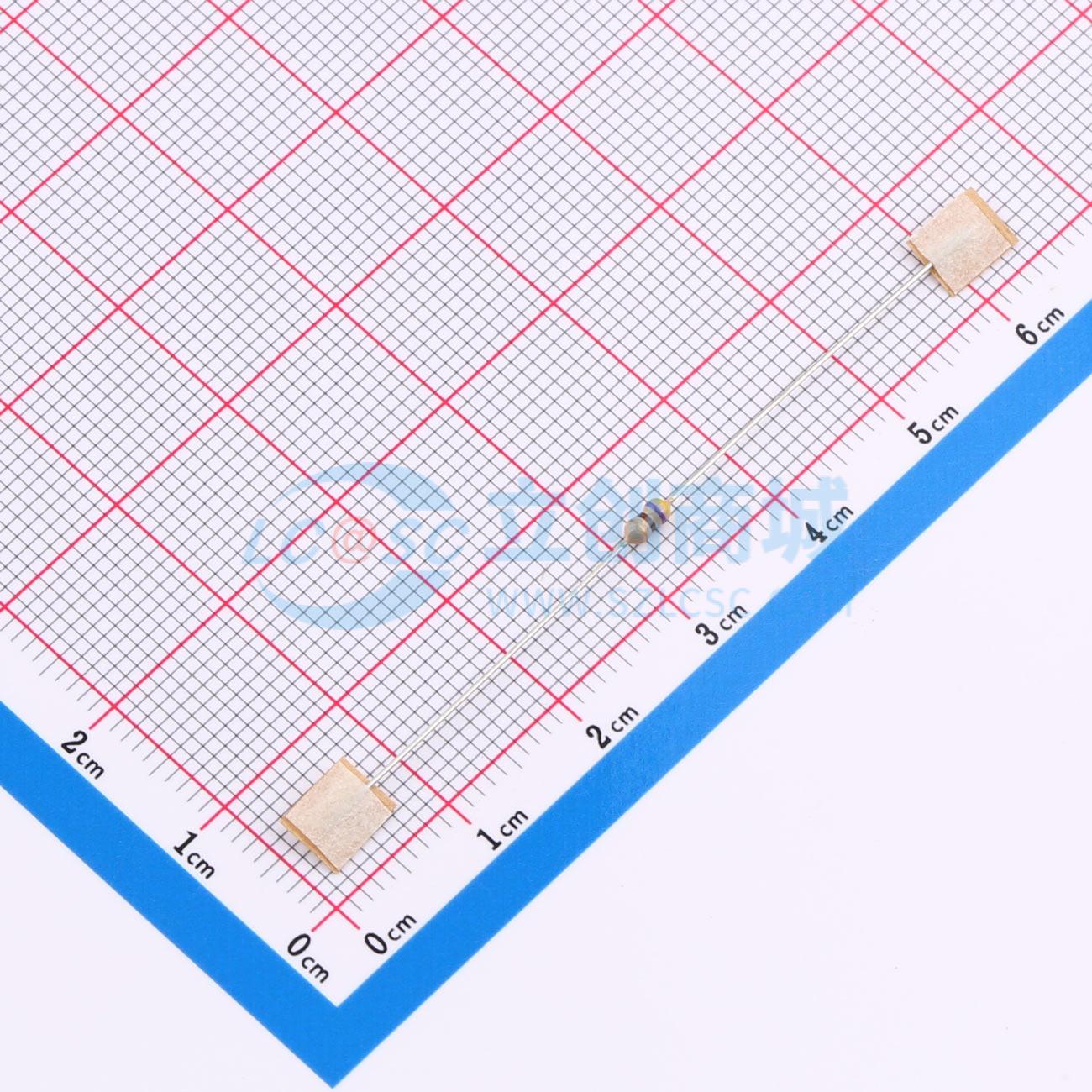 点击查看大图 CF1/6W-470Ω±5% T实物图