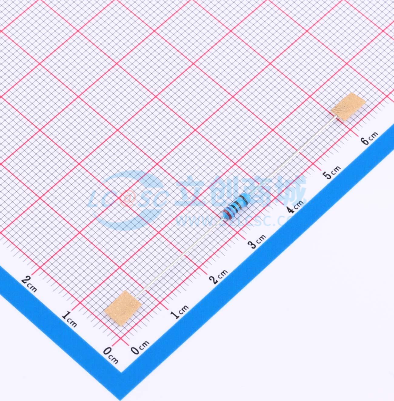点击查看大图 RN 1/4W 2K7 F T/B A1实物图