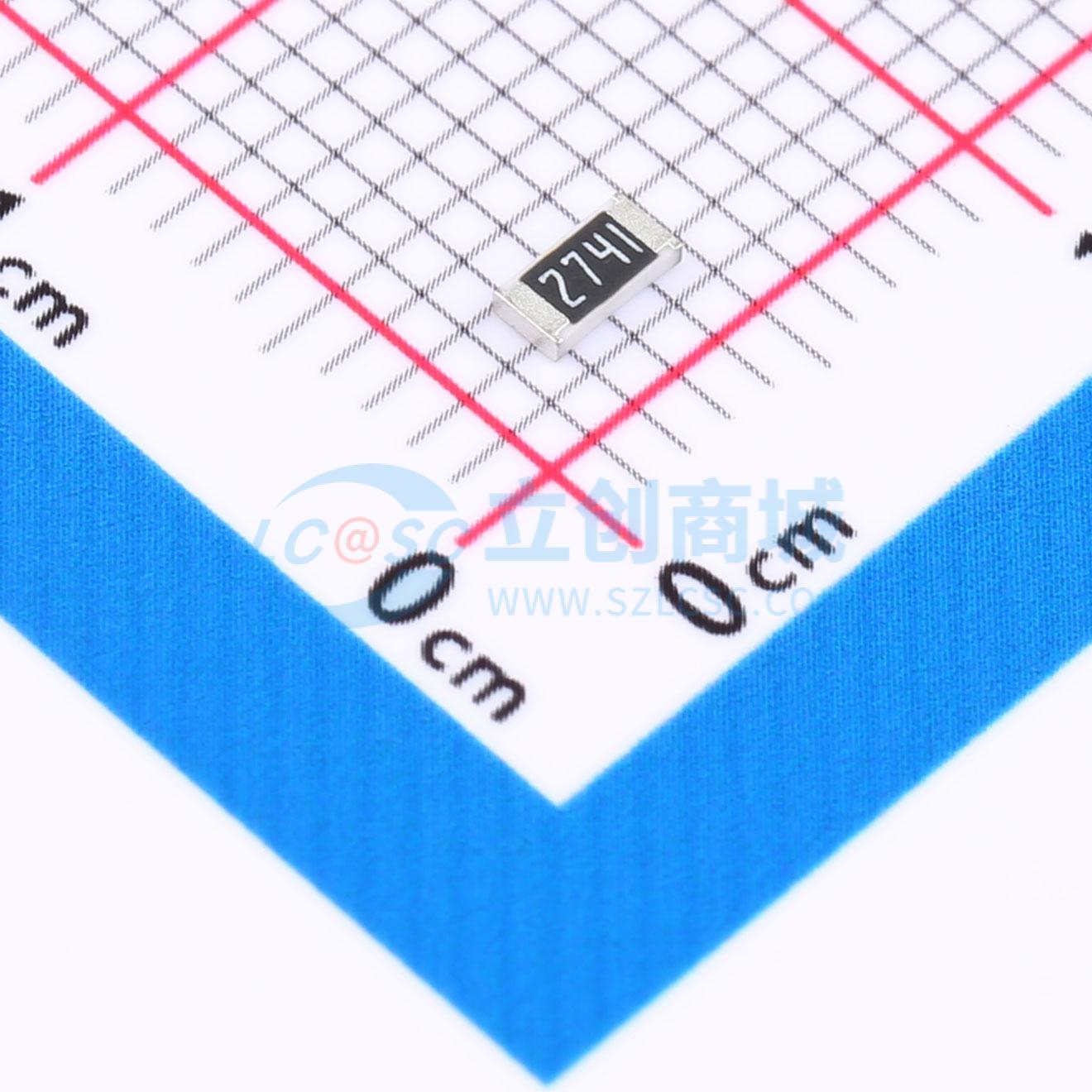 点击查看大图 FRC1206F2741TS实物图