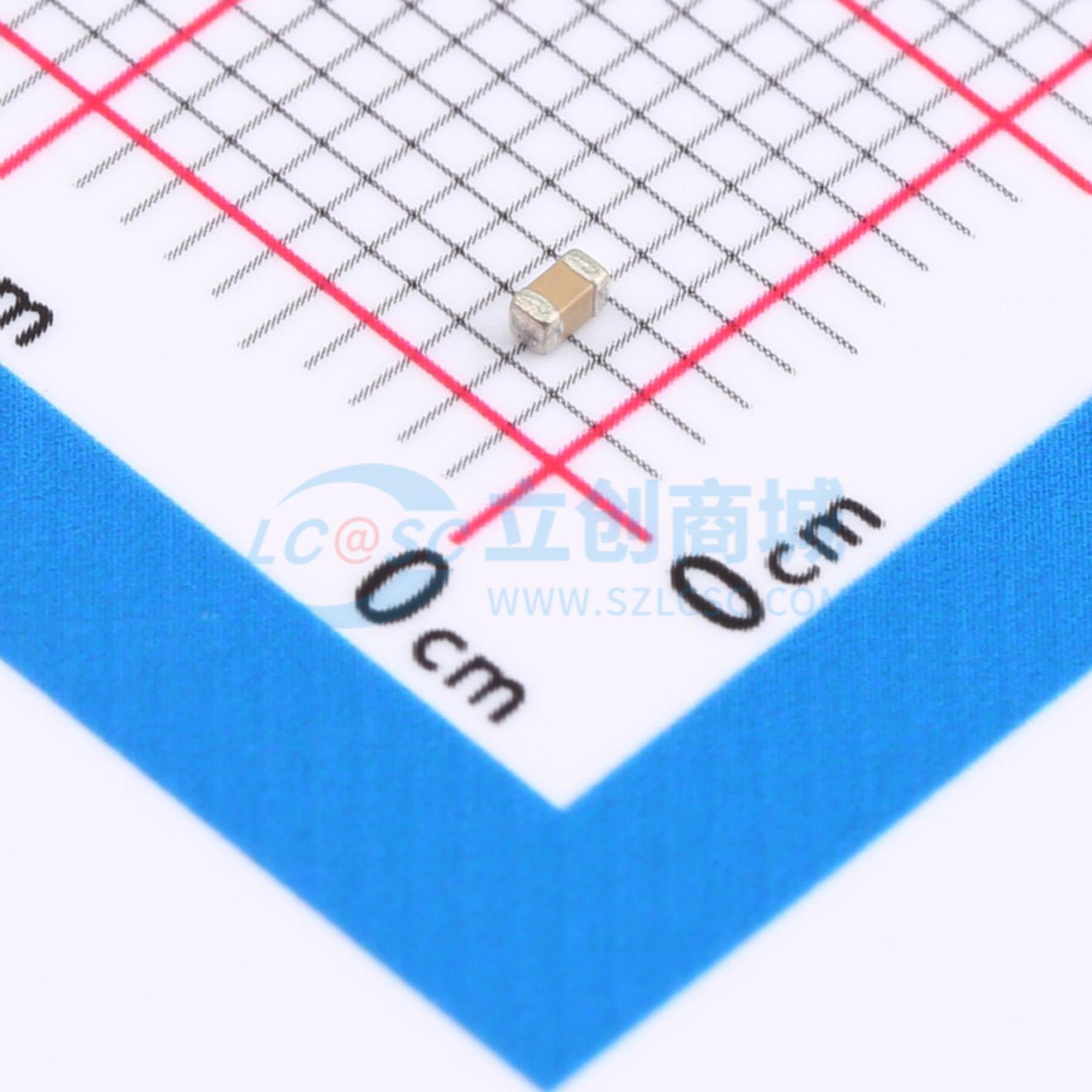 点击查看大图 0603X105K250CT实物图