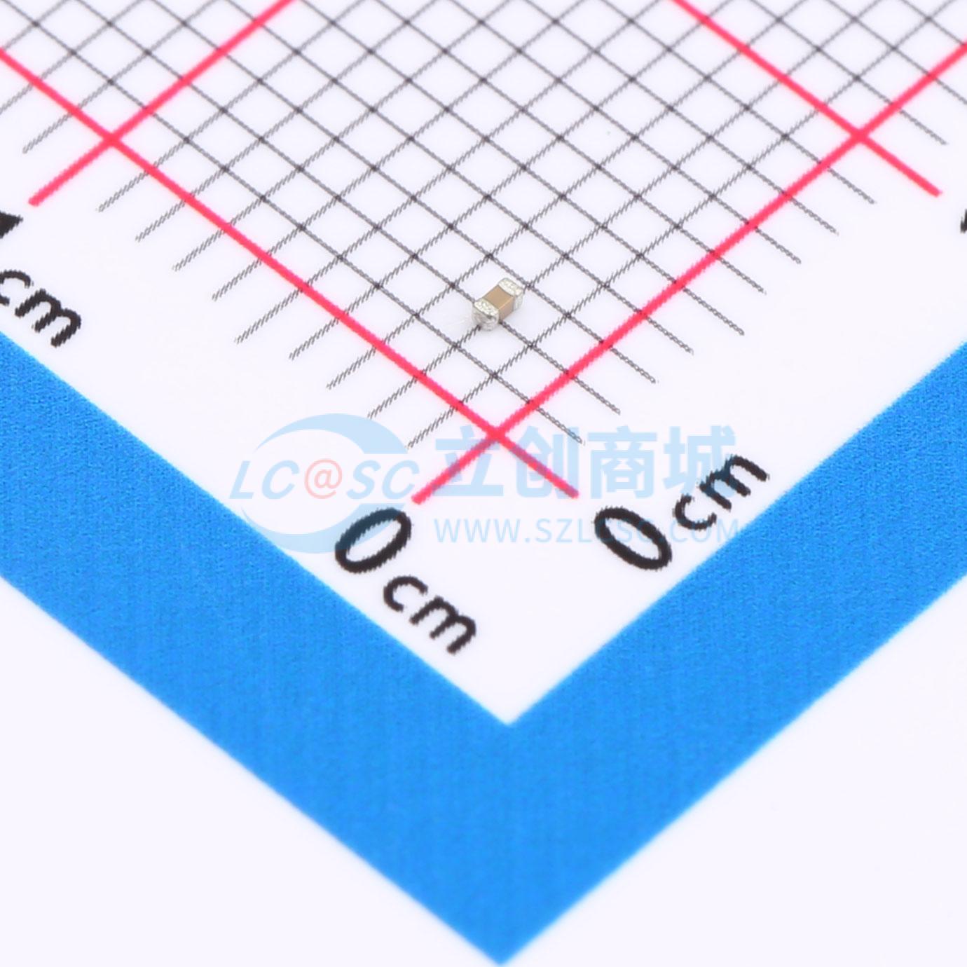 点击查看大图 0402B152J500CT实物图