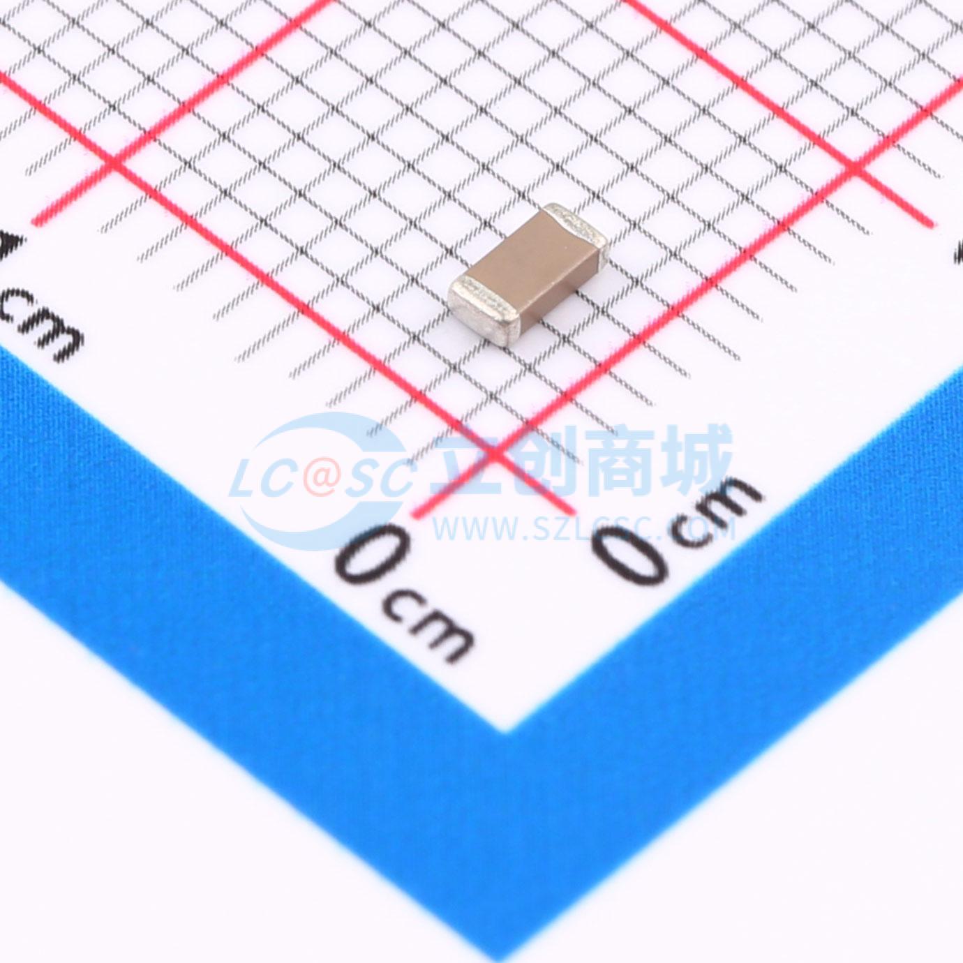 点击查看大图 TCC1206X7R104K500DT实物图