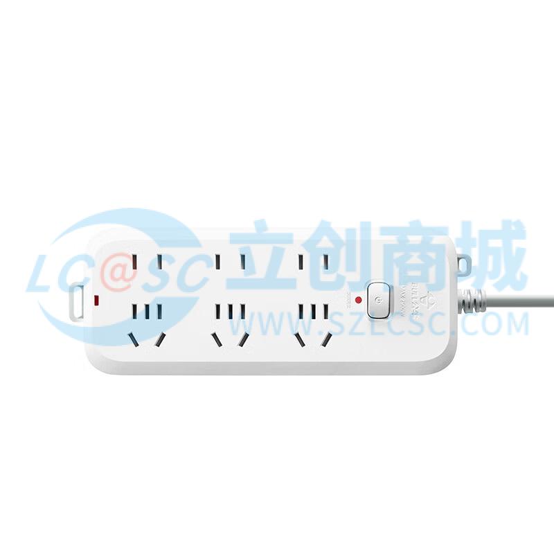 公牛 插座/B5系列 带儿童保护门/新国标插座/排插/ 6位 总控1.8米 GN-B5330实物图