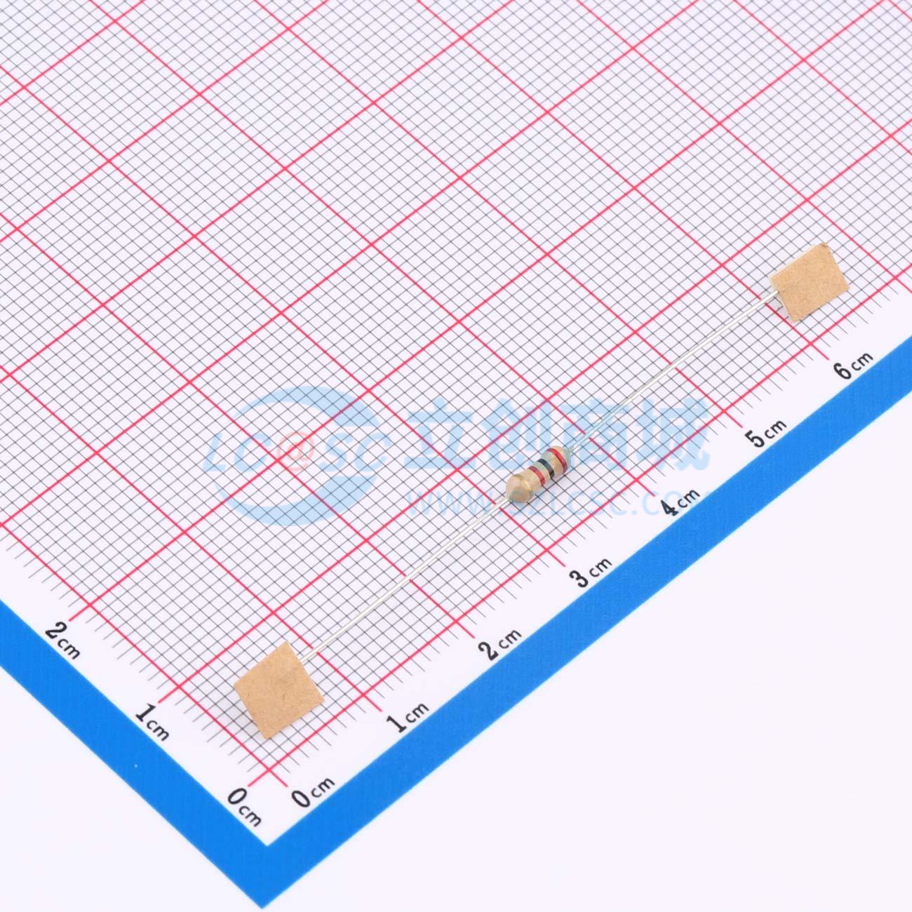 点击查看大图 CF1/4W-2KΩ±5%T52实物图