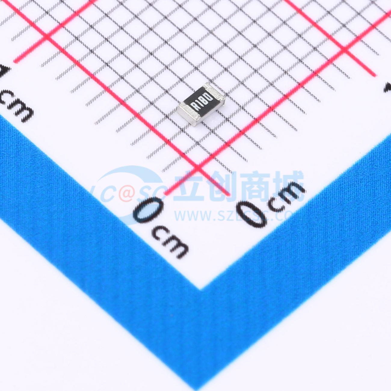点击查看大图 FRL0805JR180TS实物图