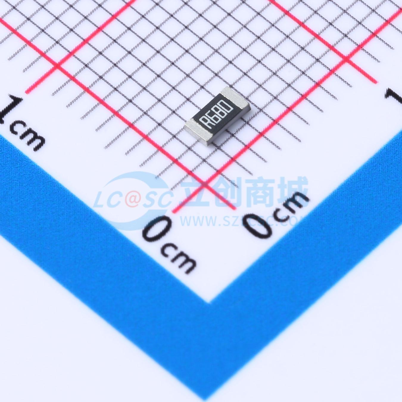 点击查看大图 RS060R68F1/4W实物图