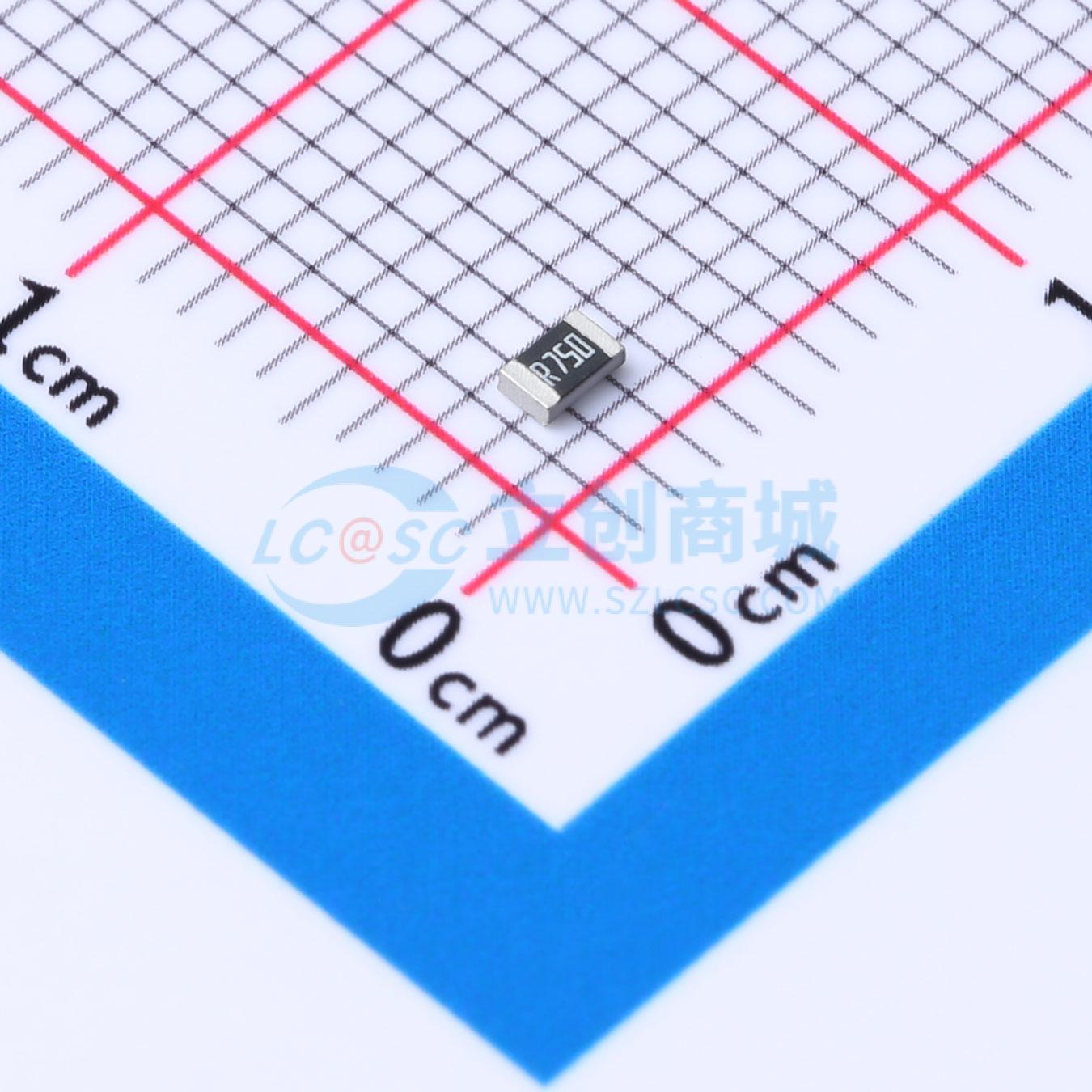 RS050R75J1/8W实物图