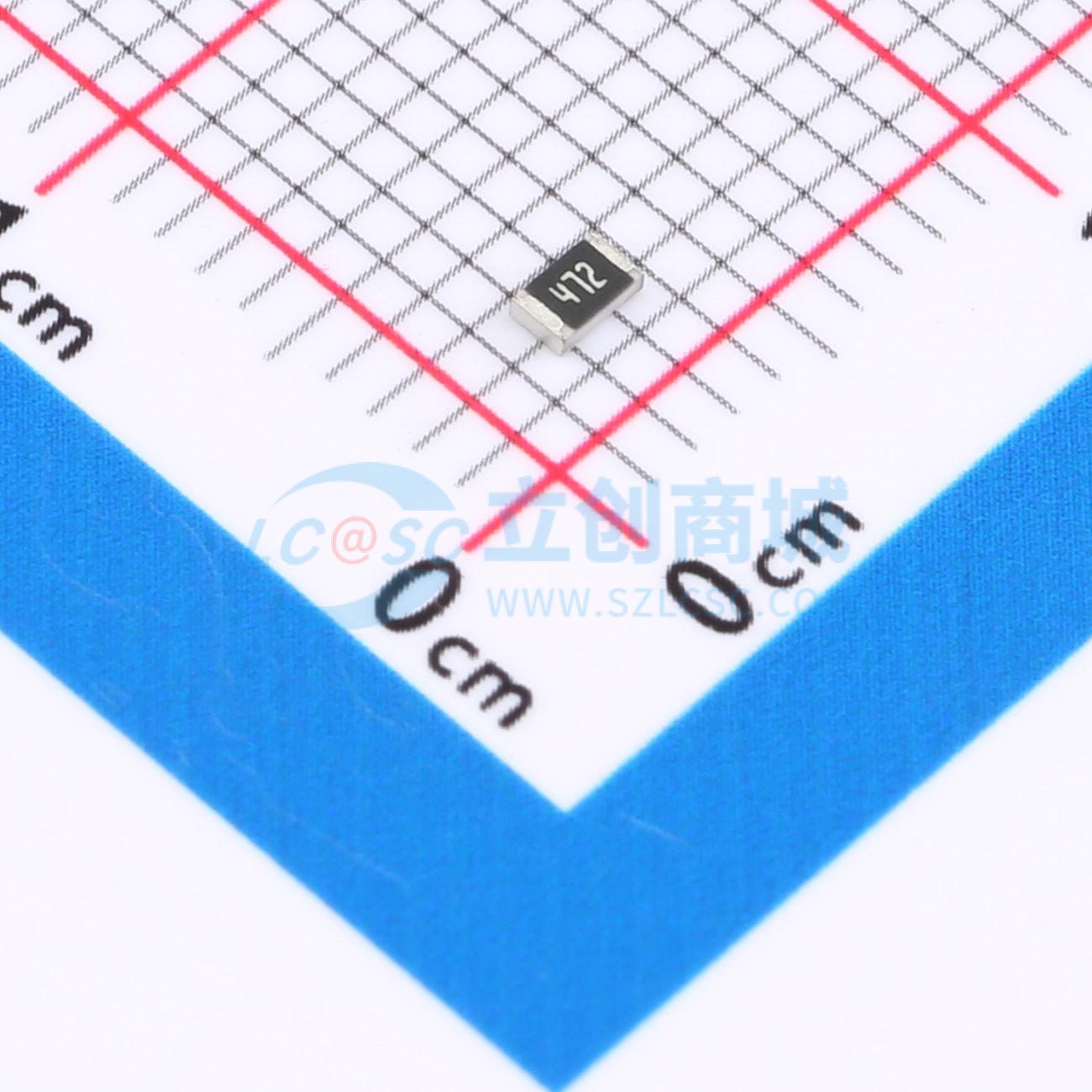 点击查看大图 SCR0805J4K7实物图