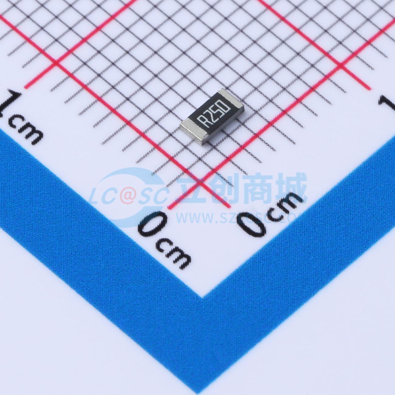 点击查看大图 RS060R25F1/4W实物图