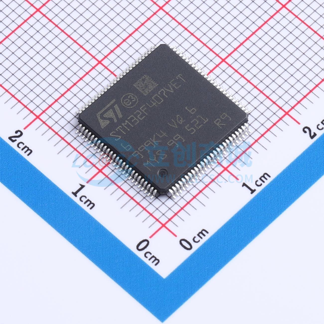 点击查看大图 STM32F407VET6实物图