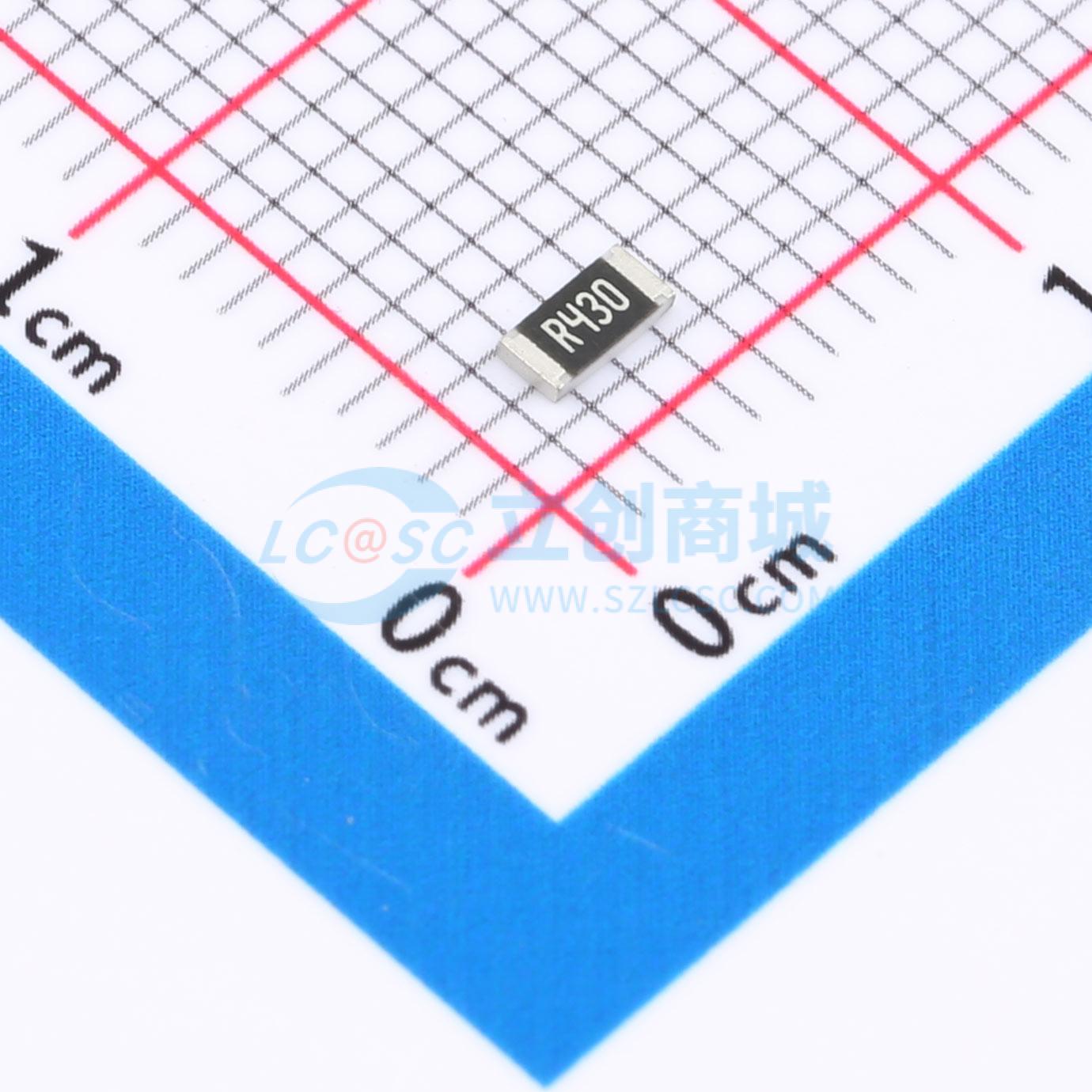 1206W4F430LT5E实物图