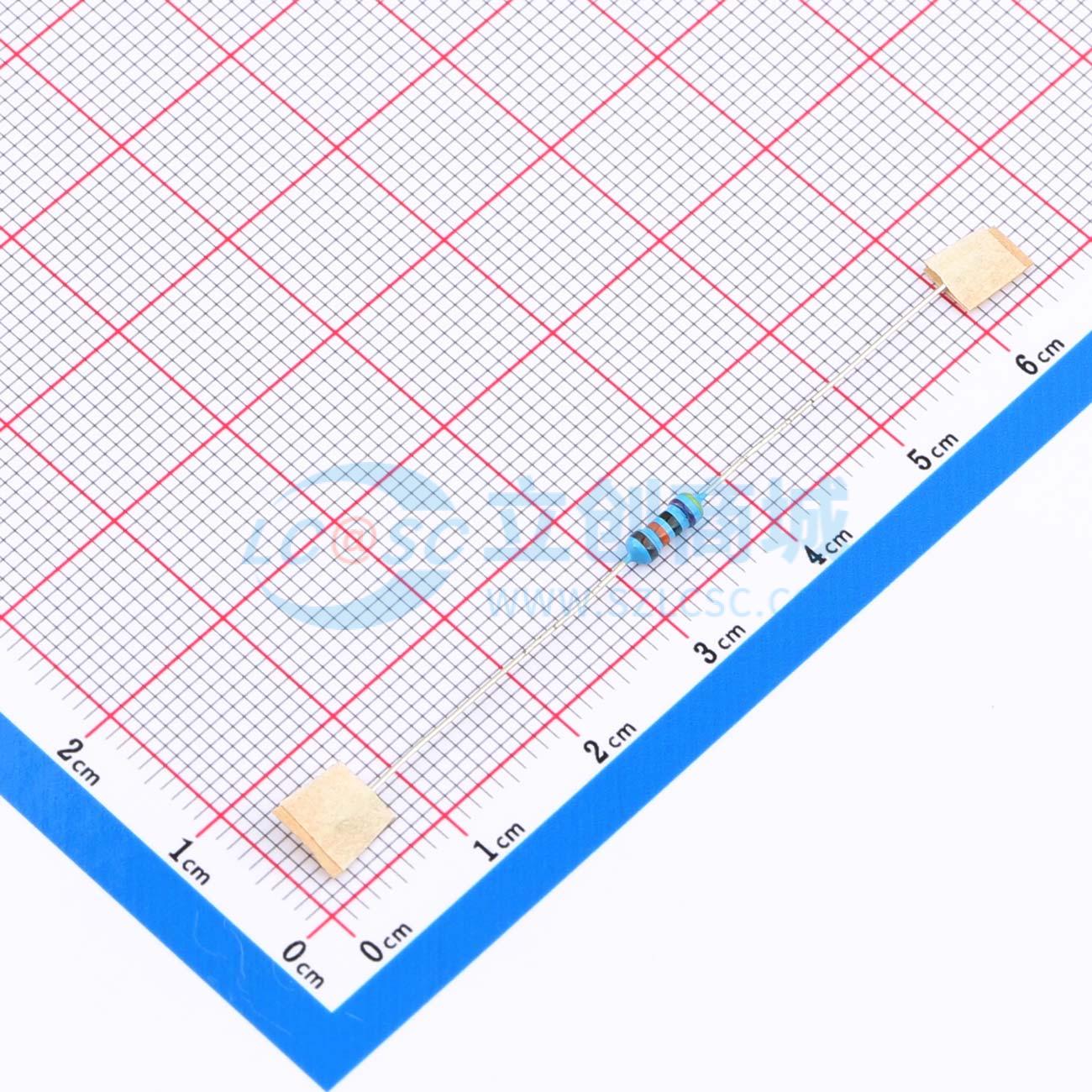 点击查看大图 MF1/4W-470KΩ±1%T52实物图
