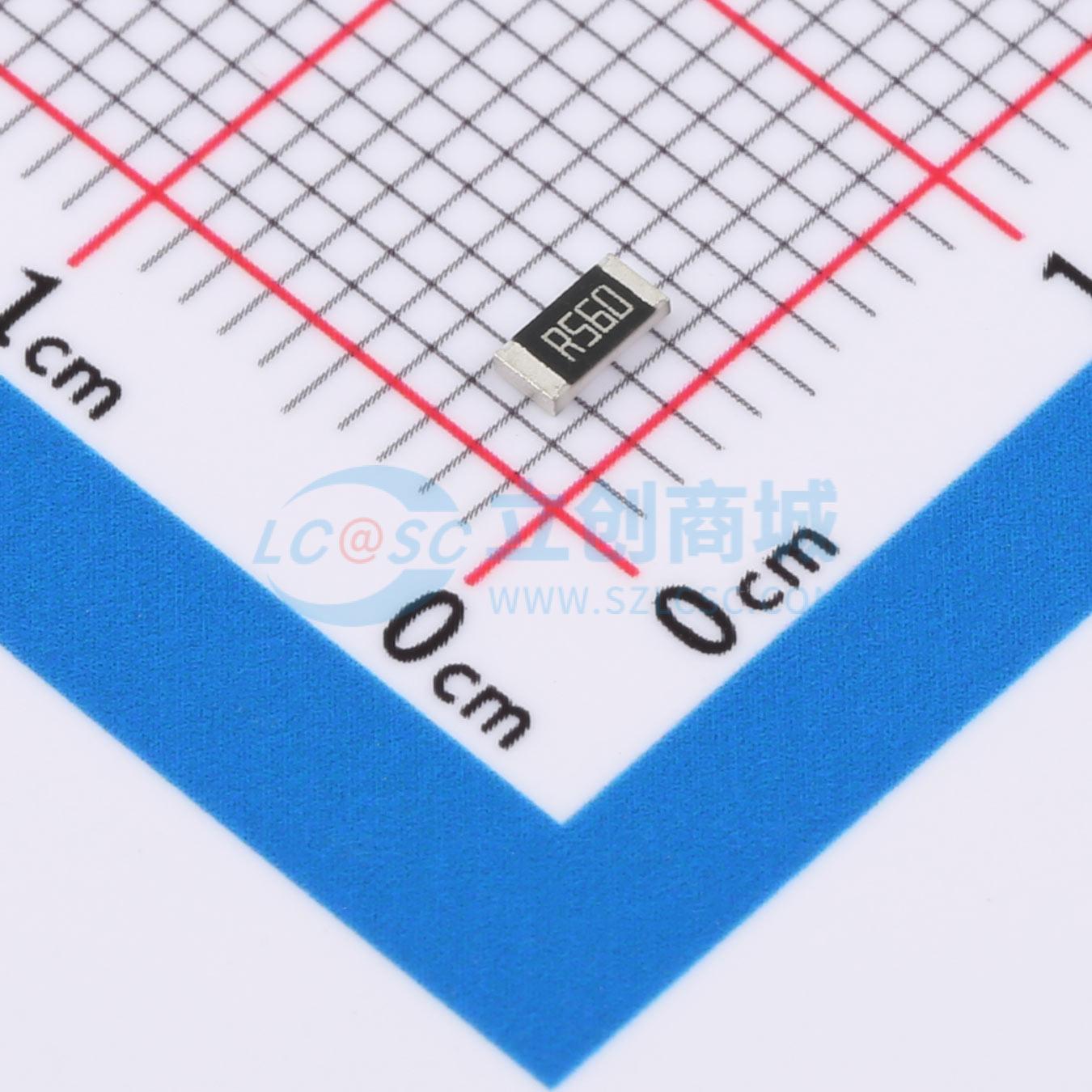 点击查看大图 RS060R56J1/4W实物图