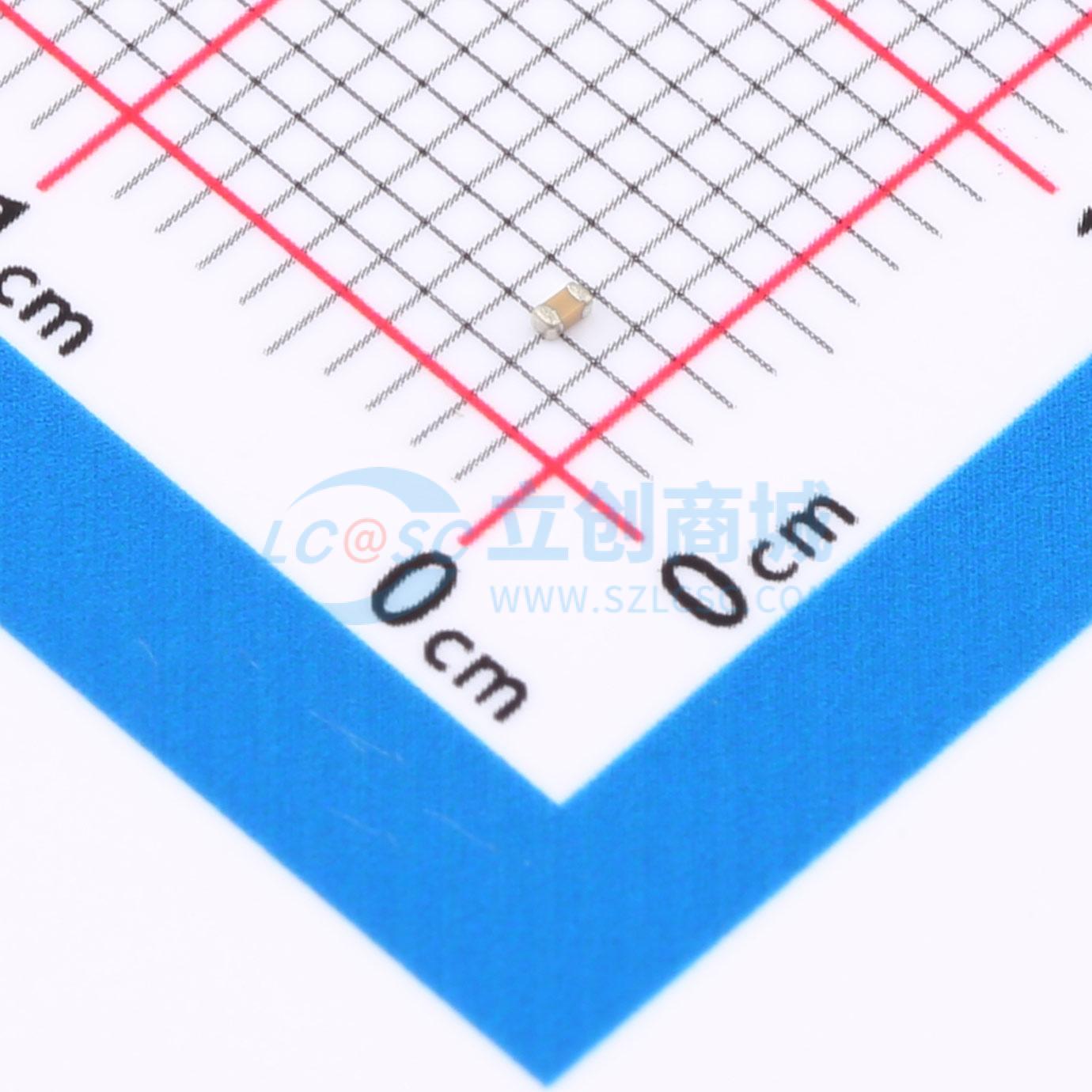 点击查看大图 0402B301K500NT实物图