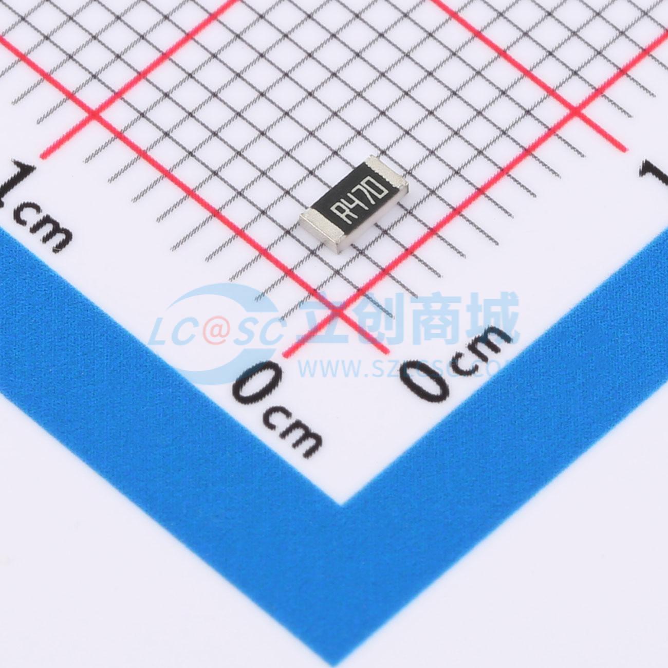 点击查看大图 RS060R47J1/4W实物图