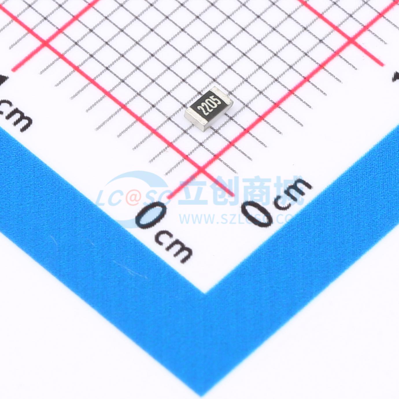 点击查看大图 0805W8F2205T5E实物图