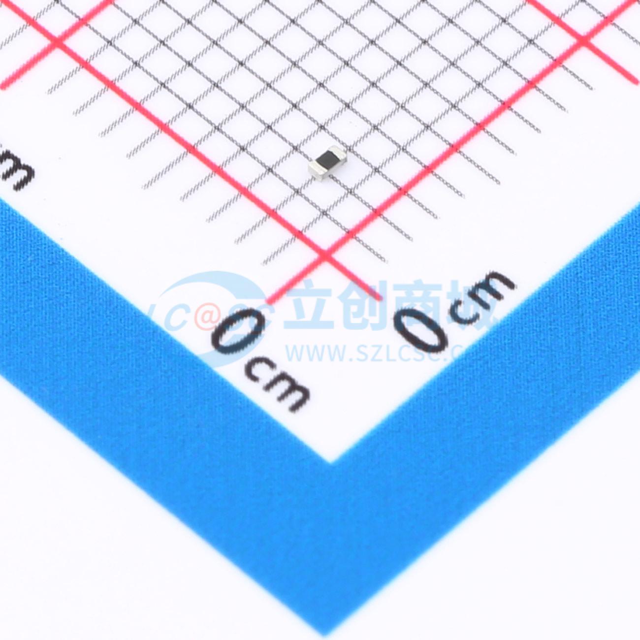 点击查看大图 QR0402J100KQ10Z实物图