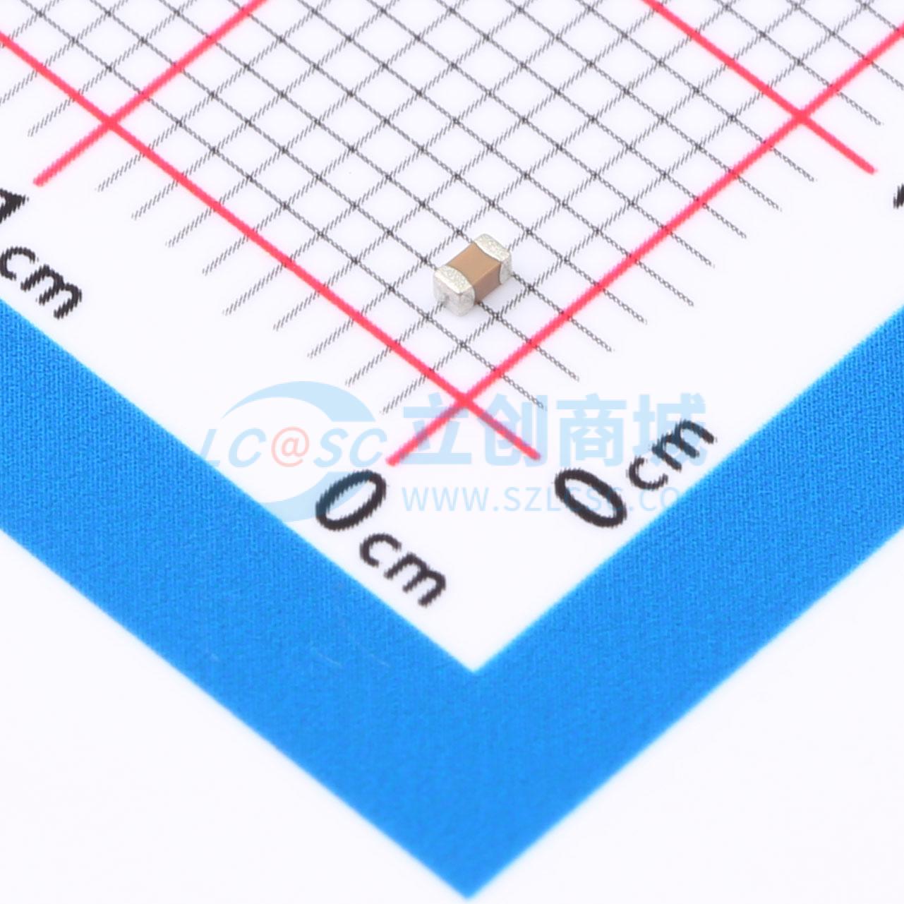 点击查看大图 0603B821K500NT实物图