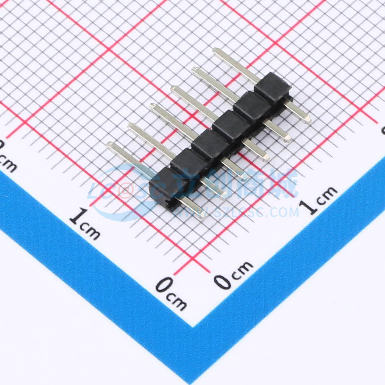 点击查看大图 2.54-1x6P直针实物图