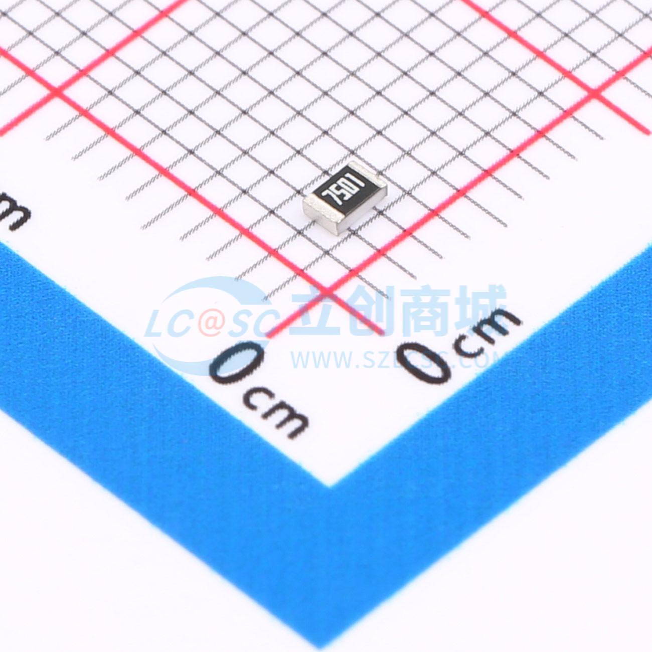 点击查看大图 AC0805FR-077K5L实物图