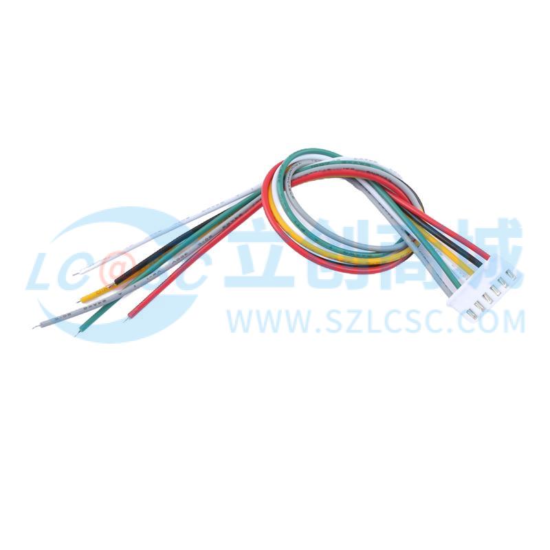 2.54-6P DT 200mm 24AWG实物图