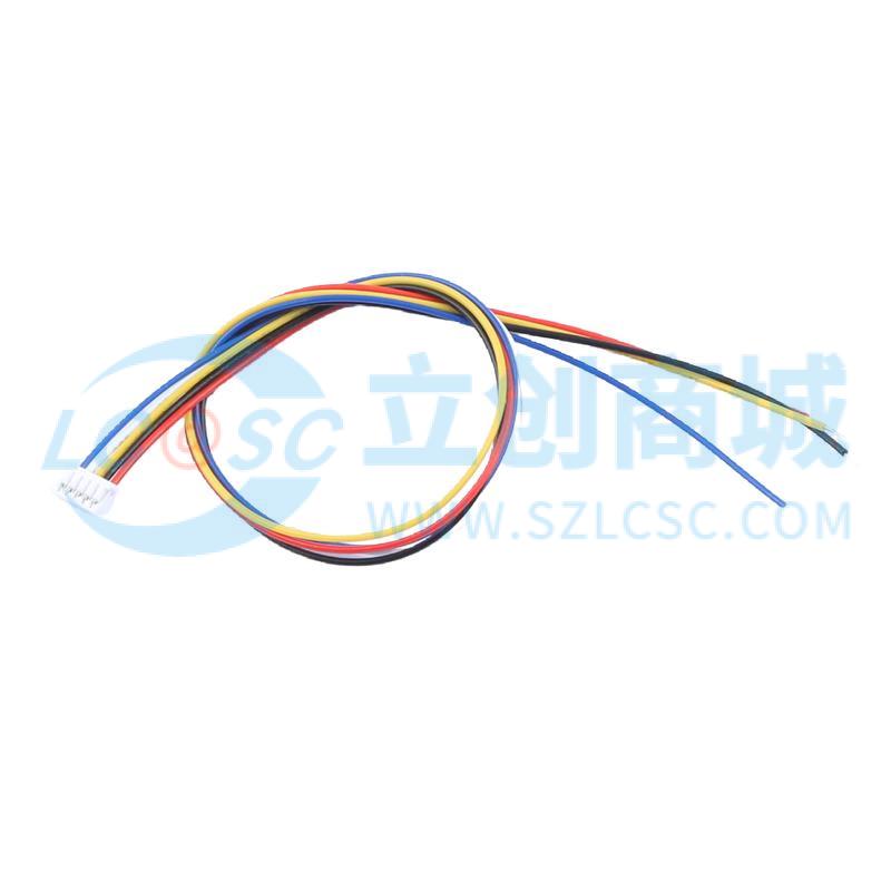 1.25-5P DT 200mm 28AWG实物图