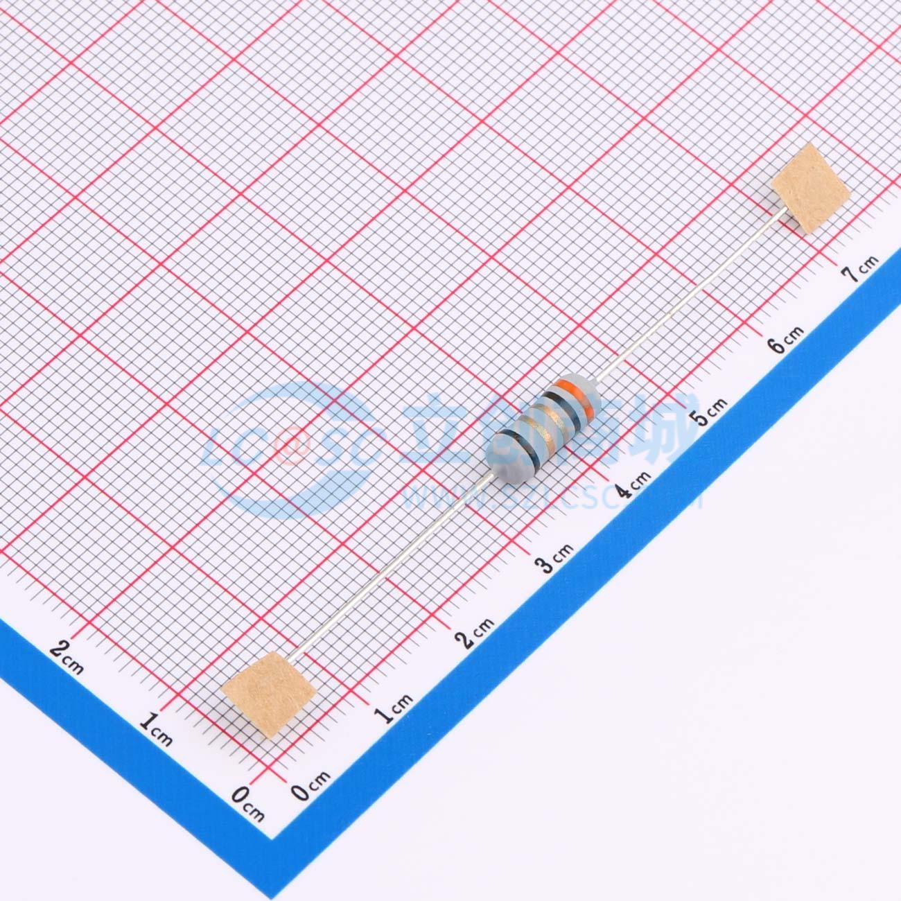 点击查看大图 KNP1W-3Ω±5%-6T63实物图