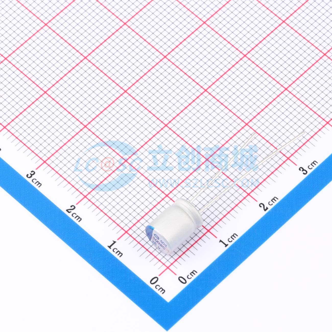 点击查看大图 BC025M101LO6.3*8L-1A4T实物图