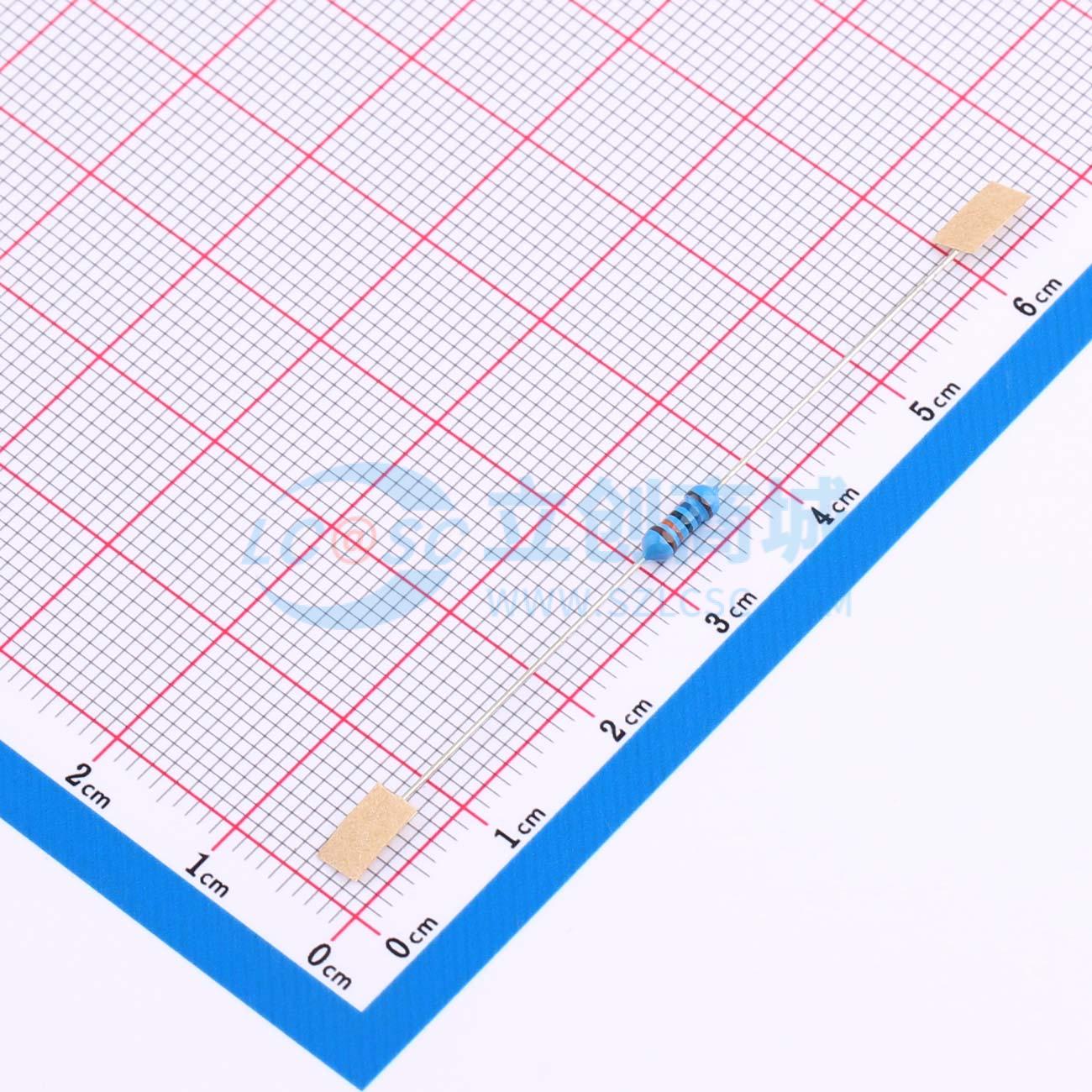 点击查看大图 MF1/4W-160K±1%-ST52实物图